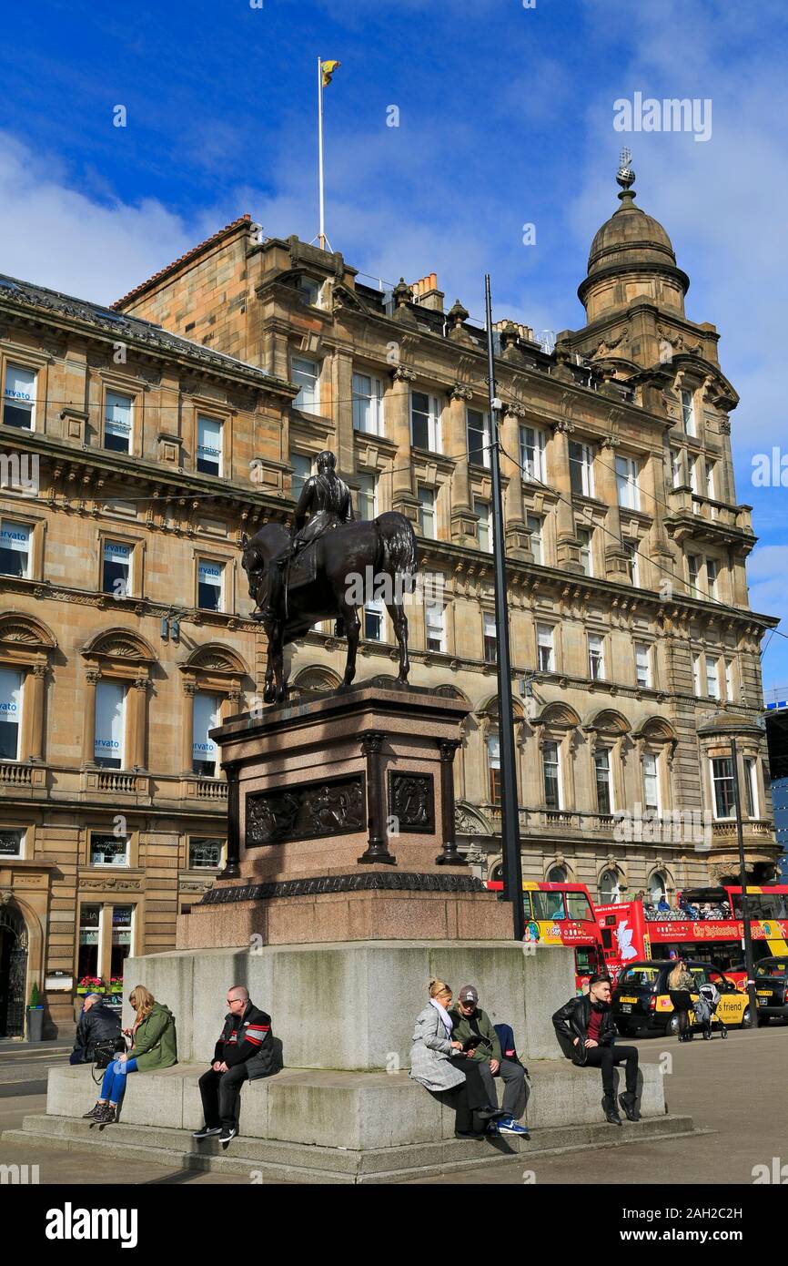 Prince Albert Statue, Square, Glasgow, Scotland, United Kingdom