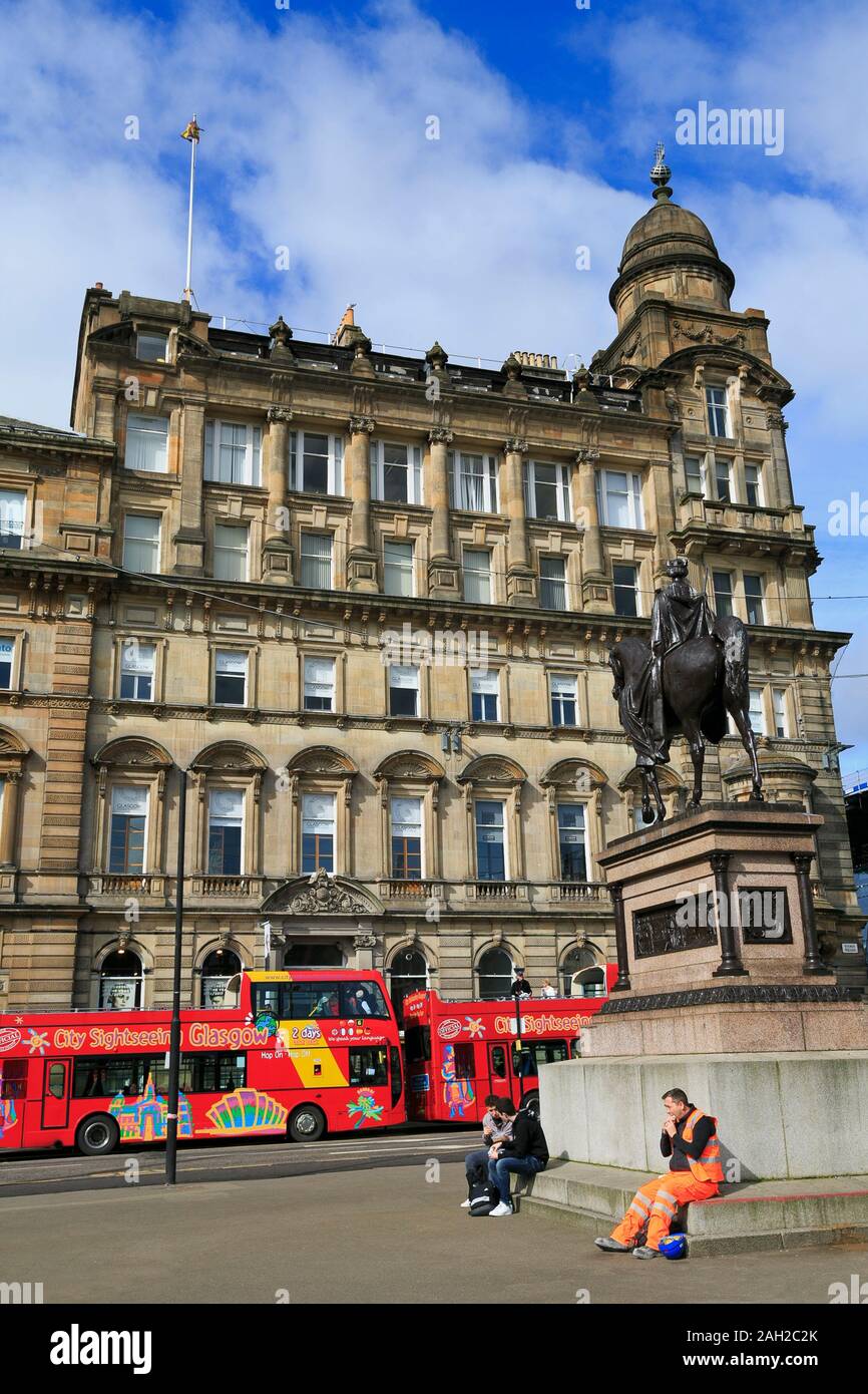Prince Albert Statue, Square, Glasgow, Scotland, United Kingdom