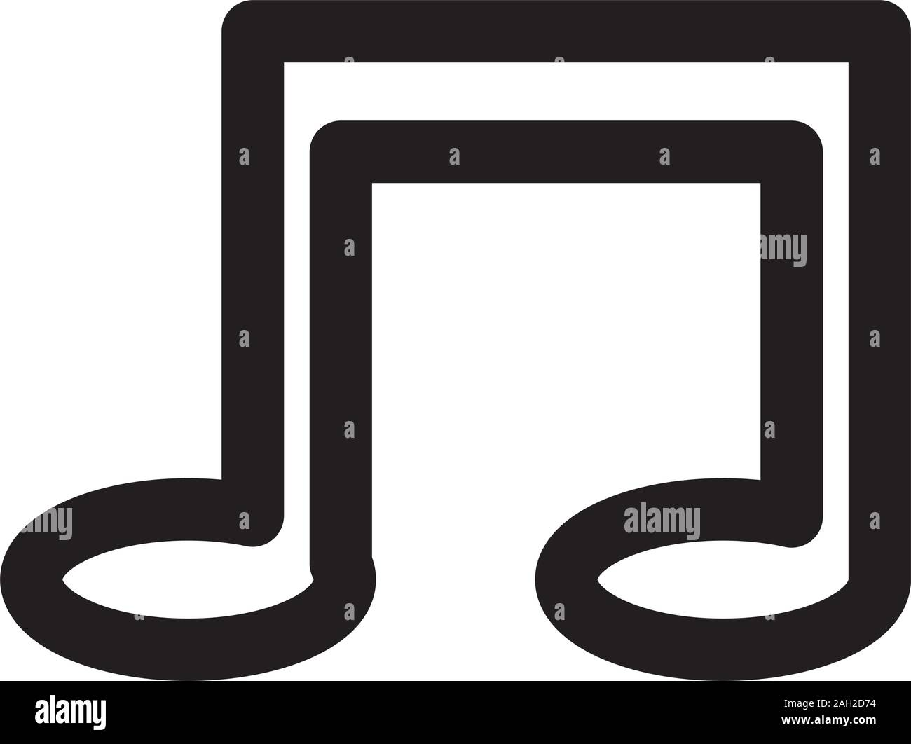 music note sound isolated icon Stock Vector Image & Art - Alamy