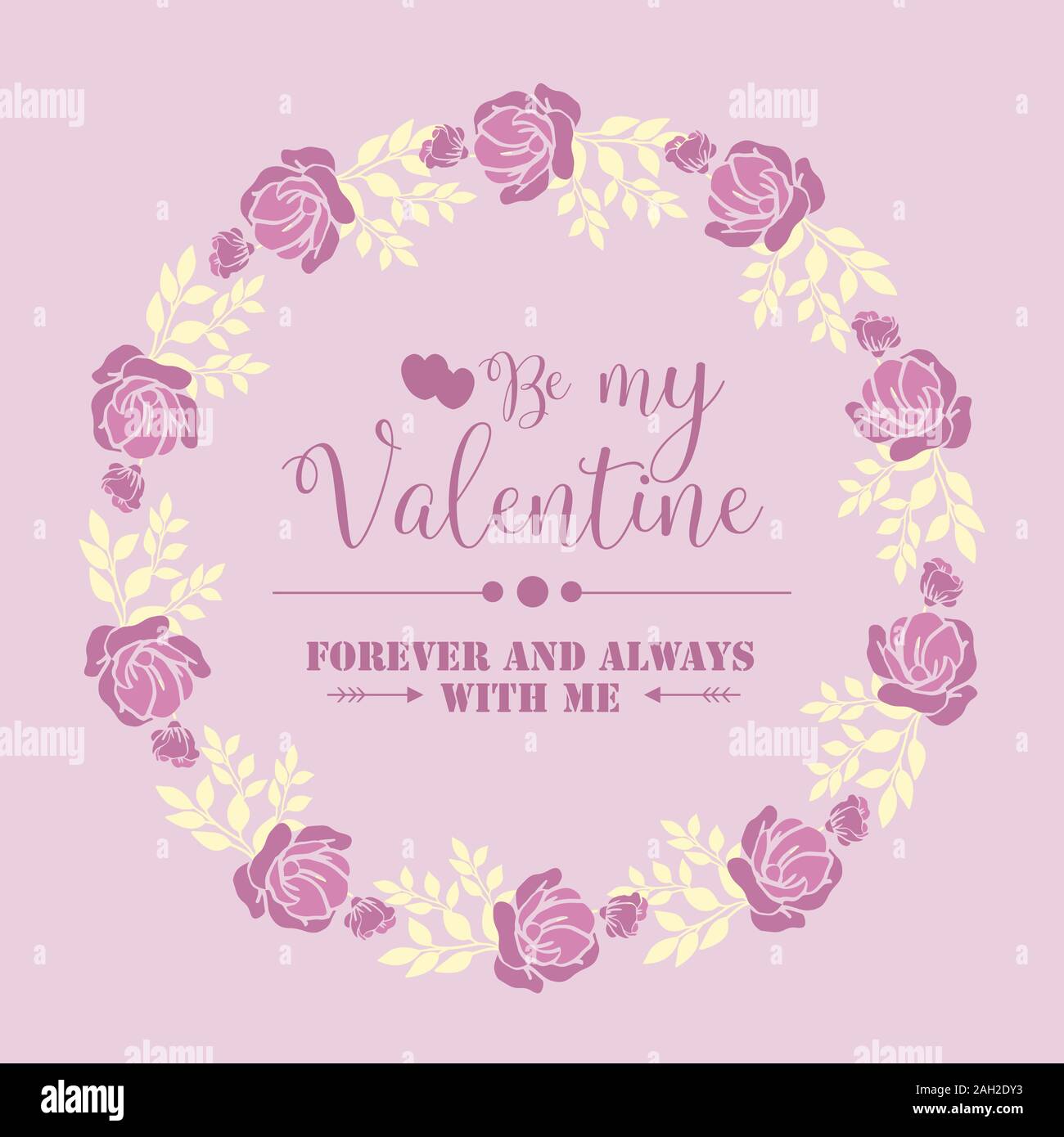 Floral frame pink and white, with elegant pink background, for greeting ...