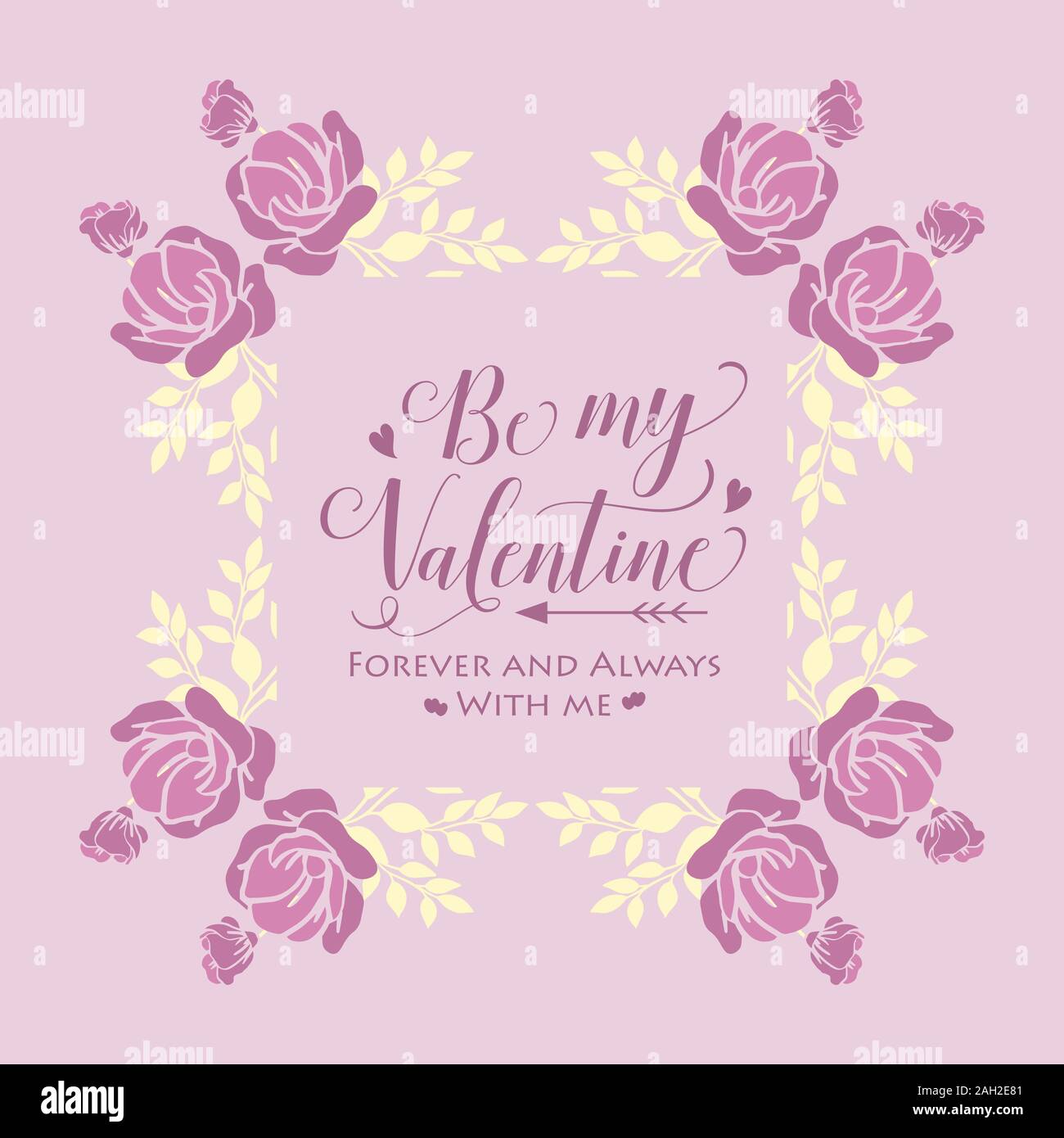 Elegant frame, with ornate pink and white floral, for invitation card ...