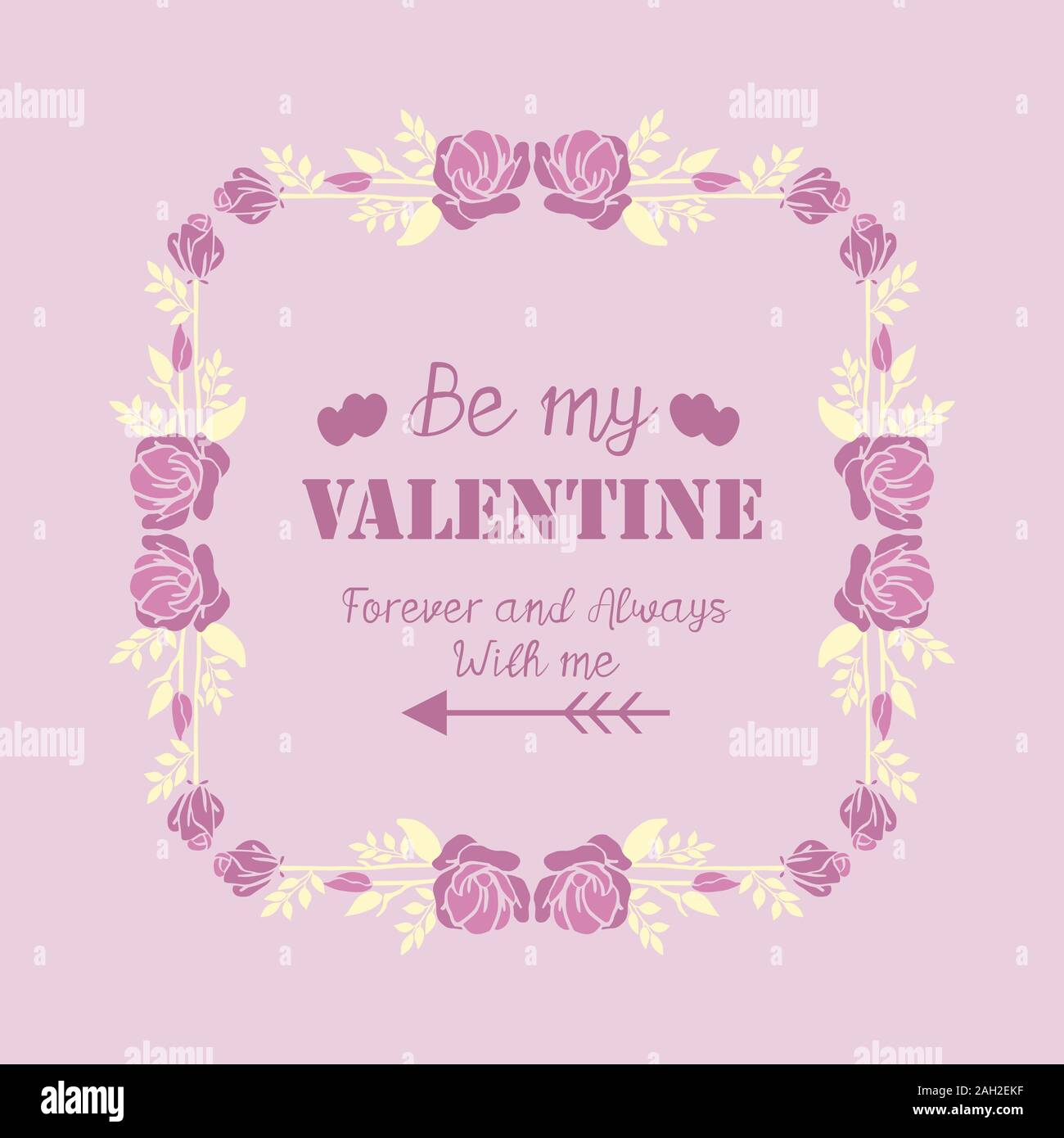Elegant pink and white floral frame, for invitation card design happy ...