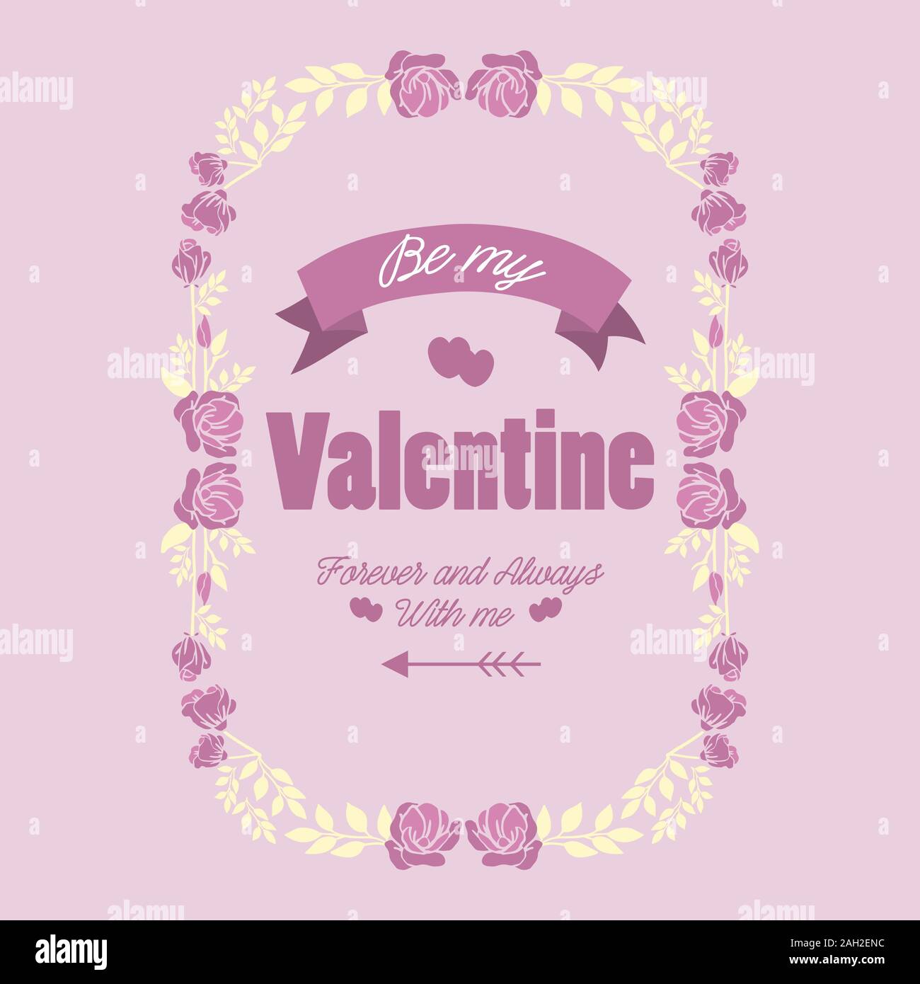 Elegant pink and white floral frame, for invitation card design happy ...