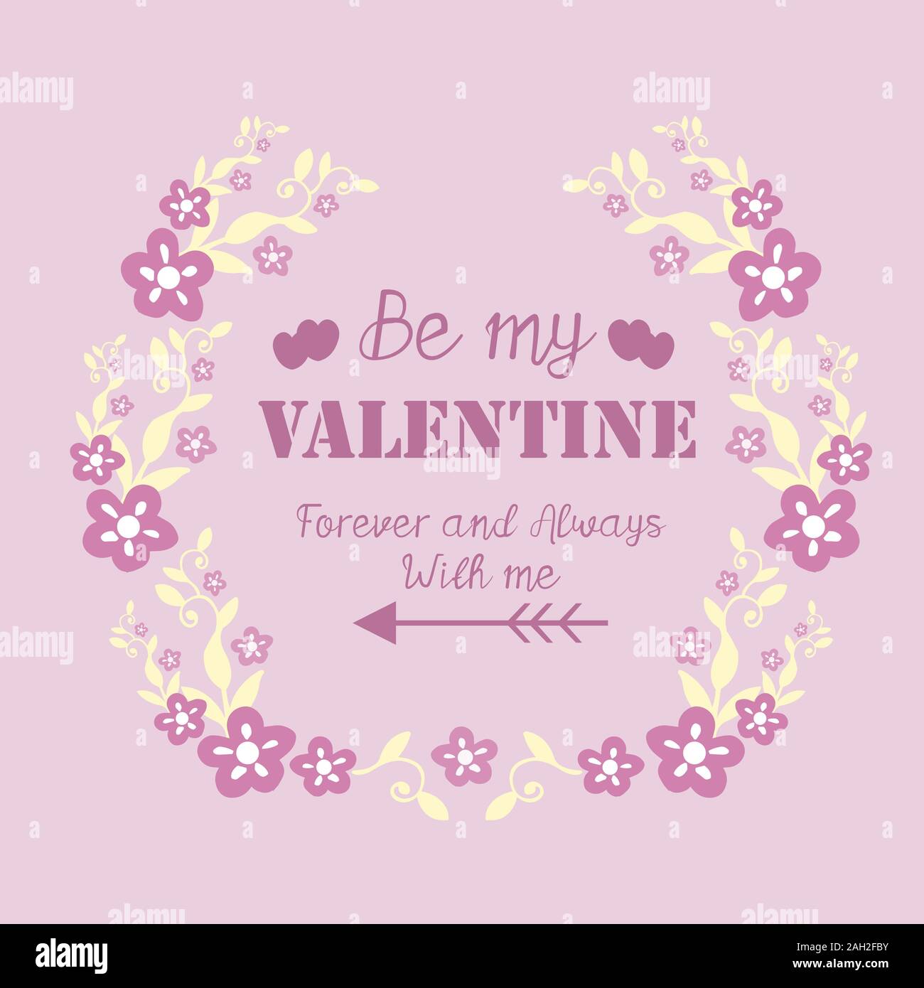 Greeting card design happy valentine, romantic, with pink and white ...
