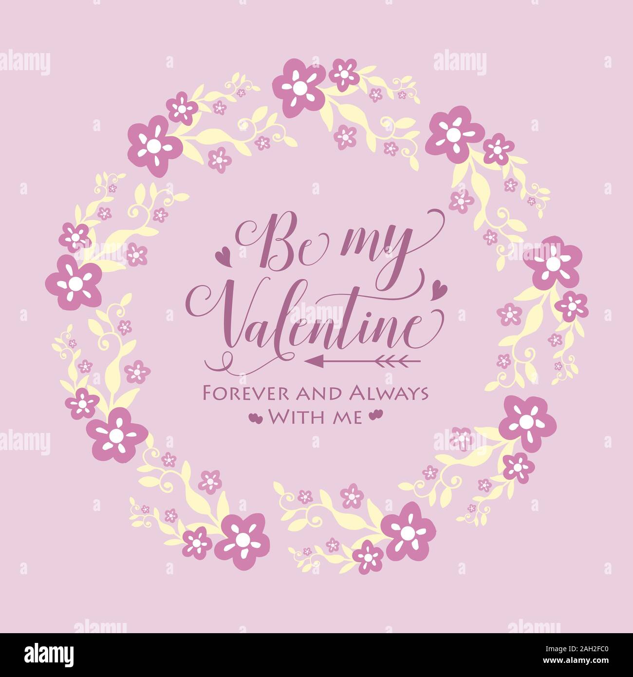 Greeting card design happy valentine, romantic, with pink and white ...