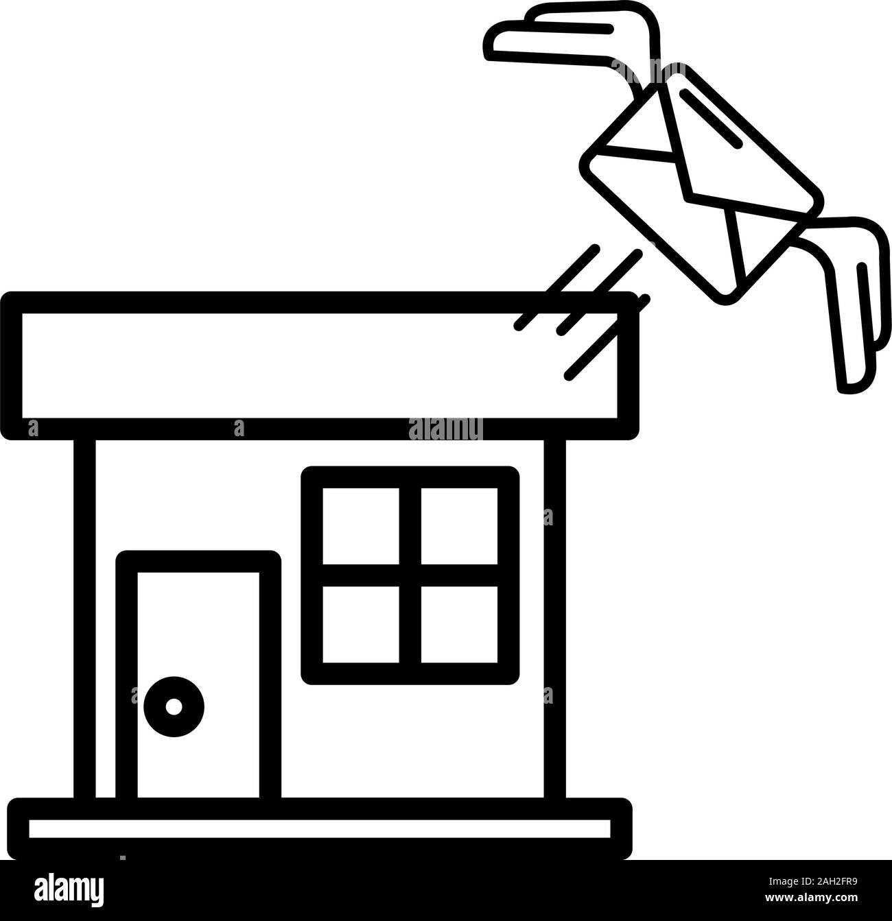 building office postal service icon Stock Vector Image & Art Alamy