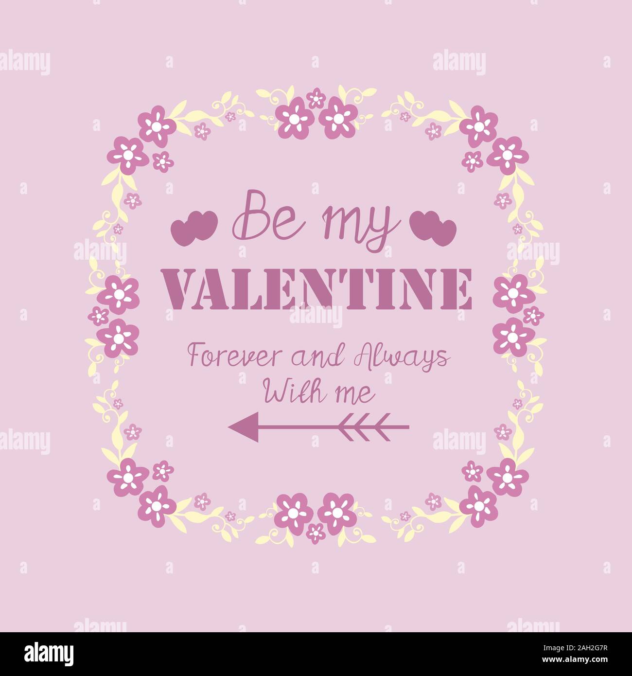 Ornate pink and white floral frame seamless, for card design happy ...