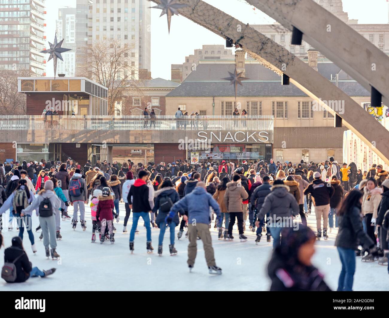 Nathan Phillips Square skating Stock Photo Alamy