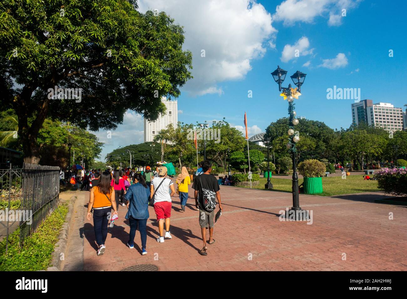 Manila, Philippines, Rizal Park in  Intramuros Stock Photo