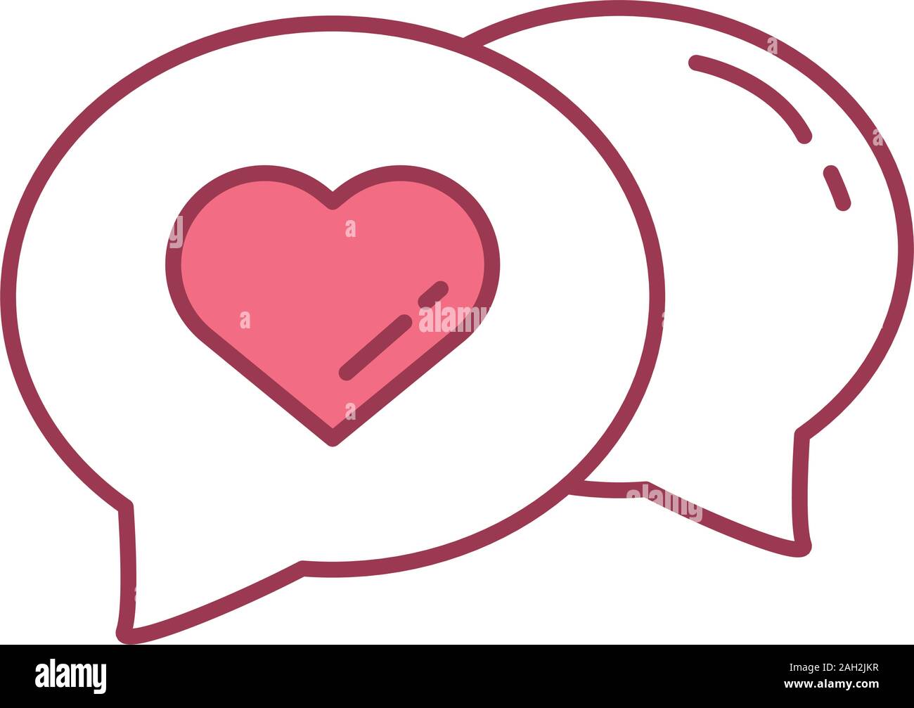 happy valentines day speech bubble with heart icon Stock Vector Image ...
