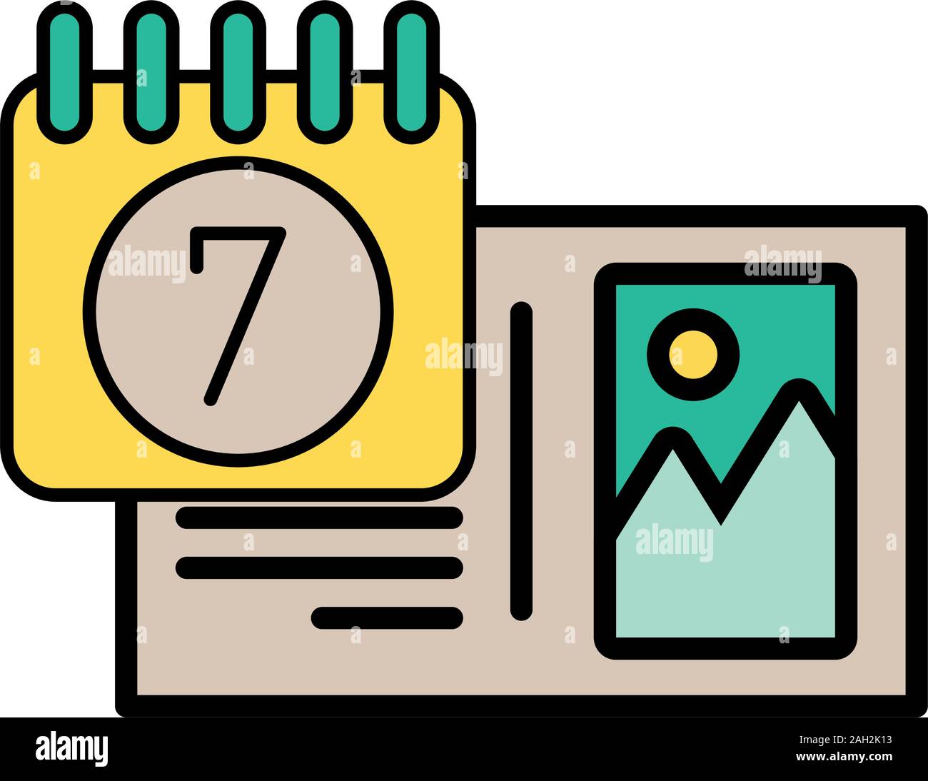 calendar reminder with picture file Stock Vector Image & Art - Alamy