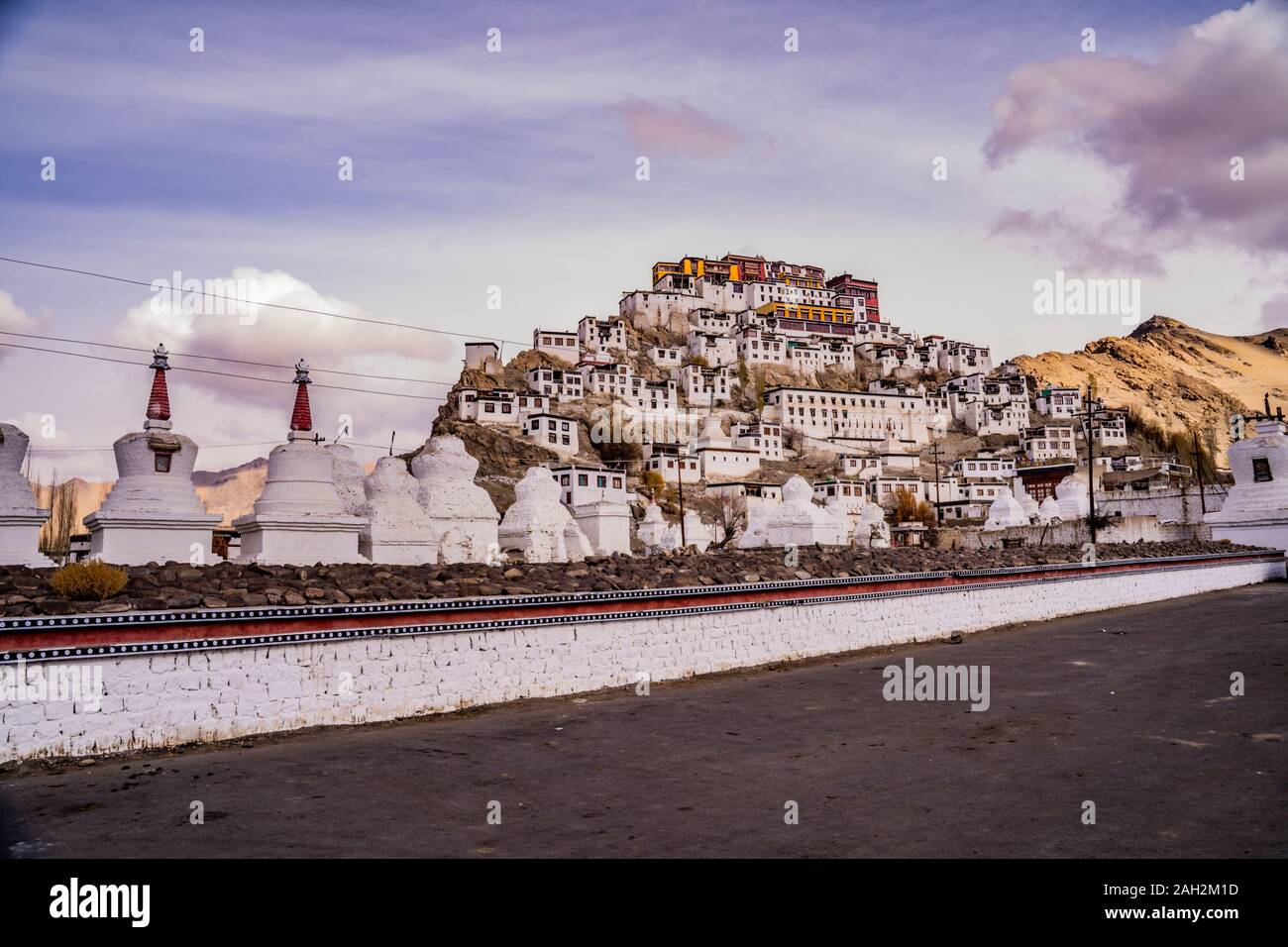 Buddhist Stupas and Monasteries Stock Photo - Alamy
