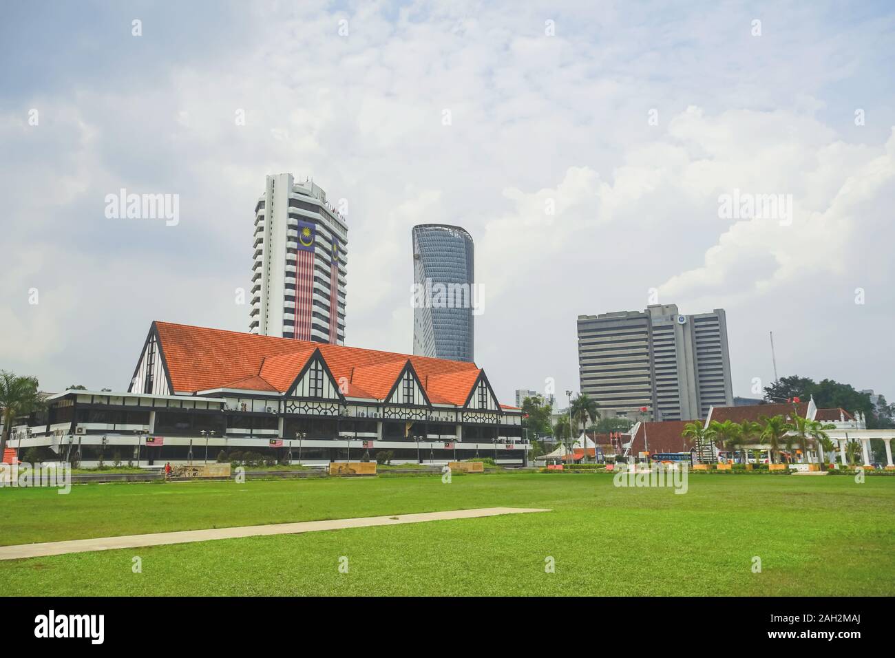 Kuala Lumpur, Malaysia - November 7, 2019: Royal Selangor club in Merdeka Square Park, Kuala Lumpur City, Malaysia. It was built in 1884. Stock Photo
