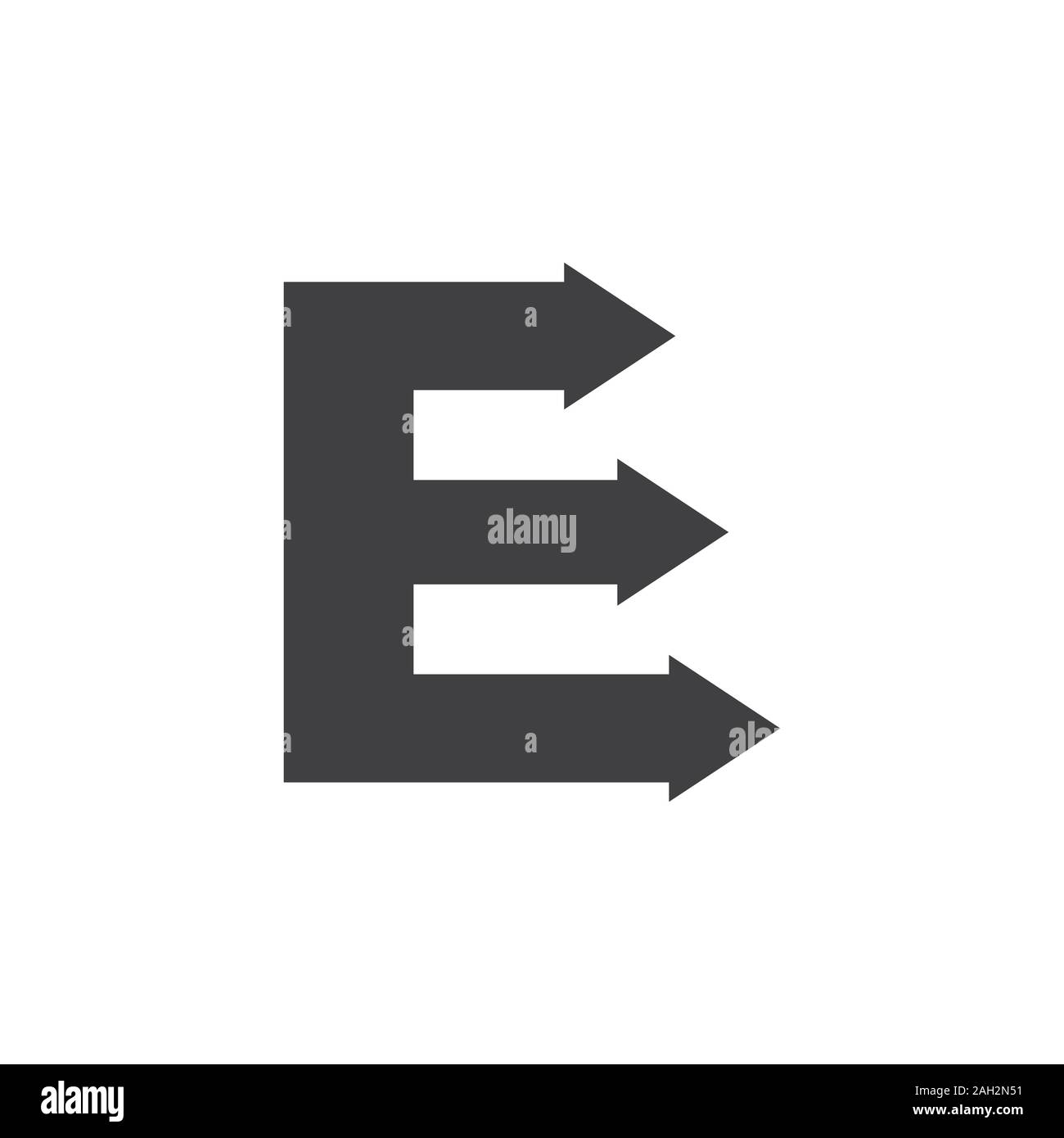 letter e arrow geometric logo vector Stock Vector Image & Art - Alamy
