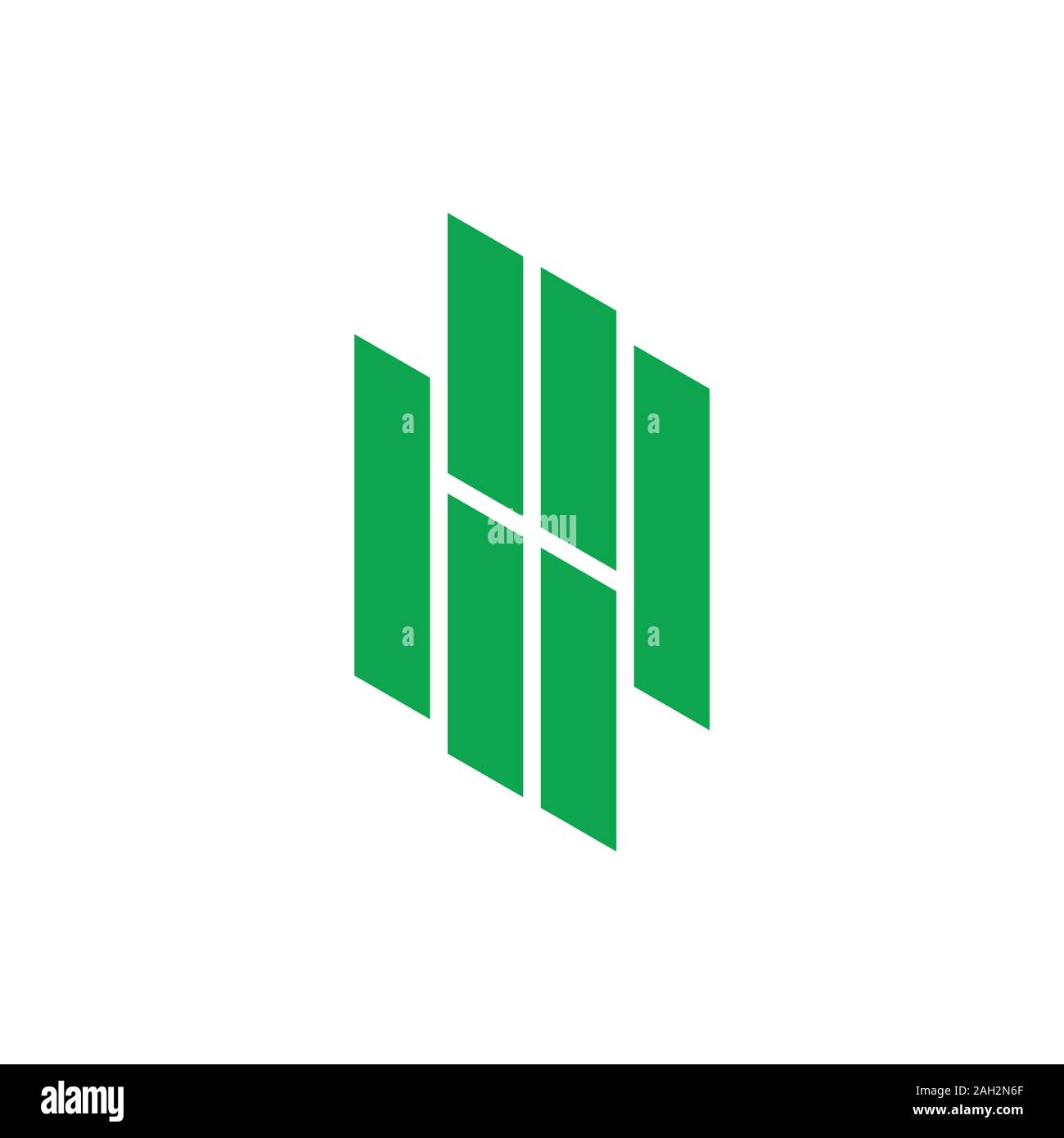 letter bq line chart bar logo vector Stock Vector