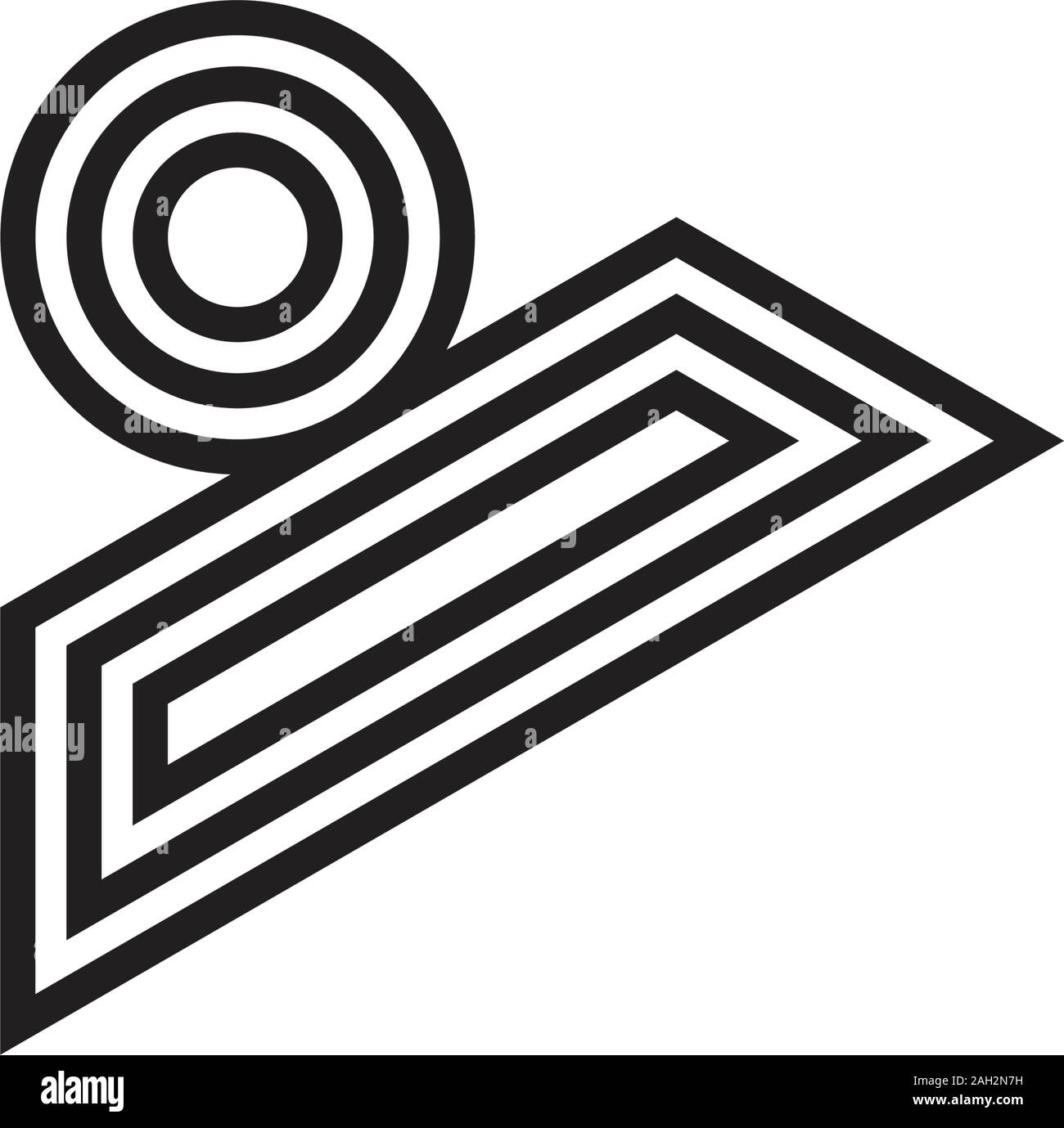 abstract triangle right arrows stripes geometric logo vector Stock Vector