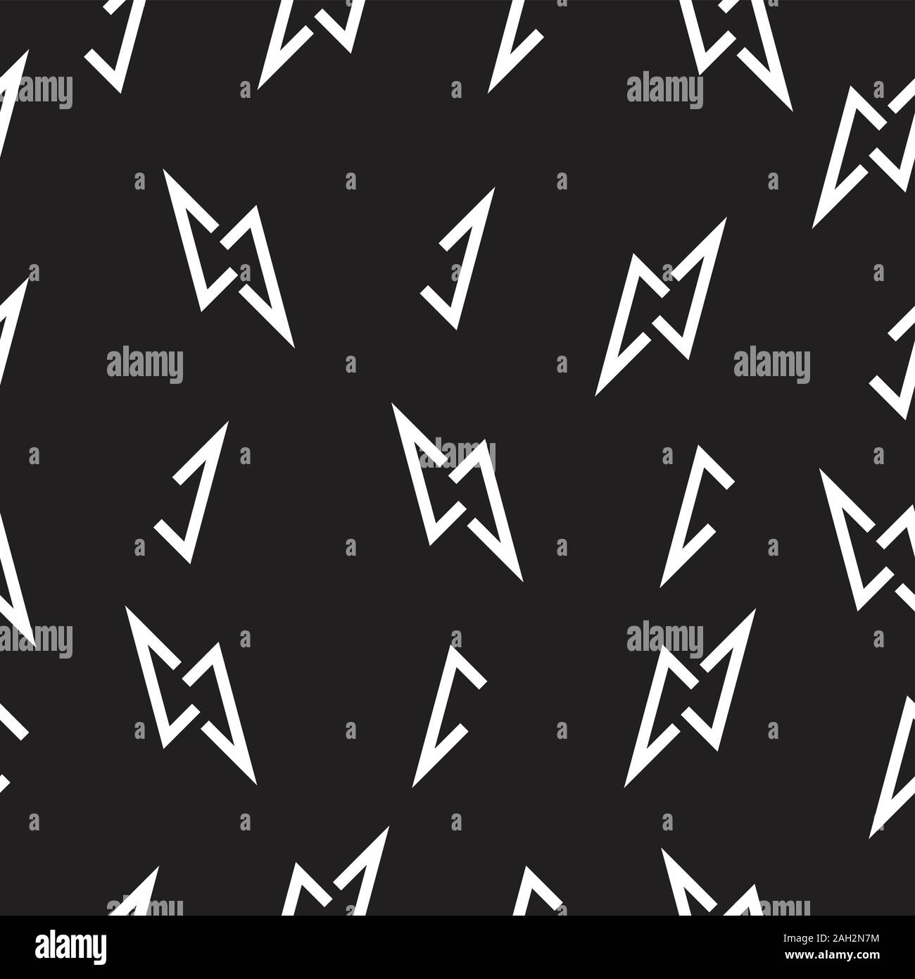 letter n thunder shape seamless background vector Stock Vector