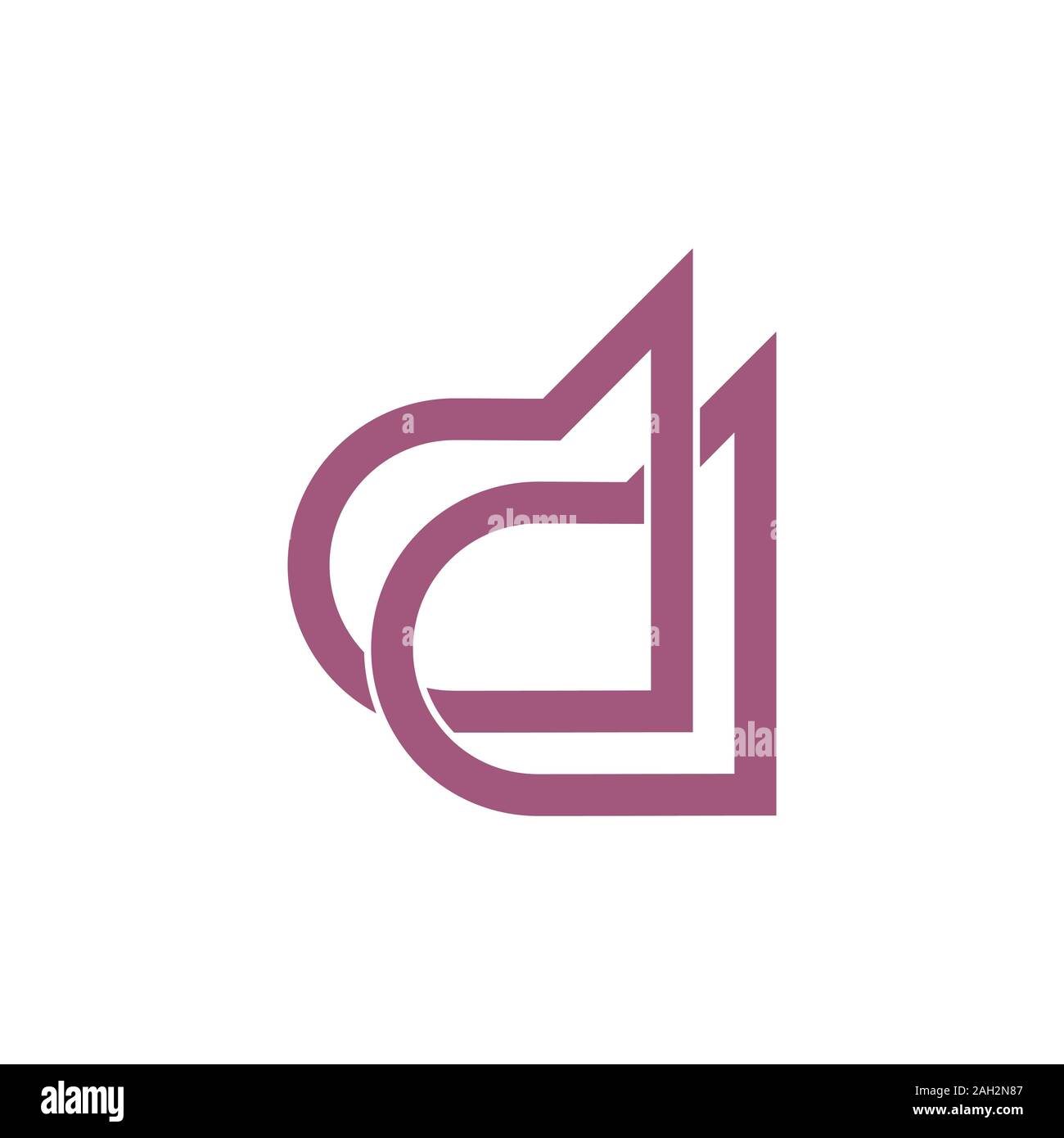 letter dd linked logo vector Stock Vector Image & Art - Alamy