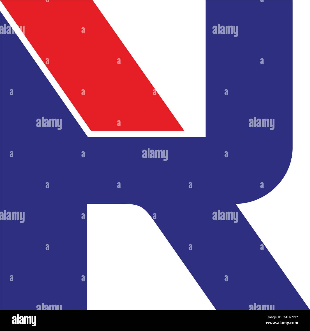 letter rk simple geometric motion logo vector Stock Vector