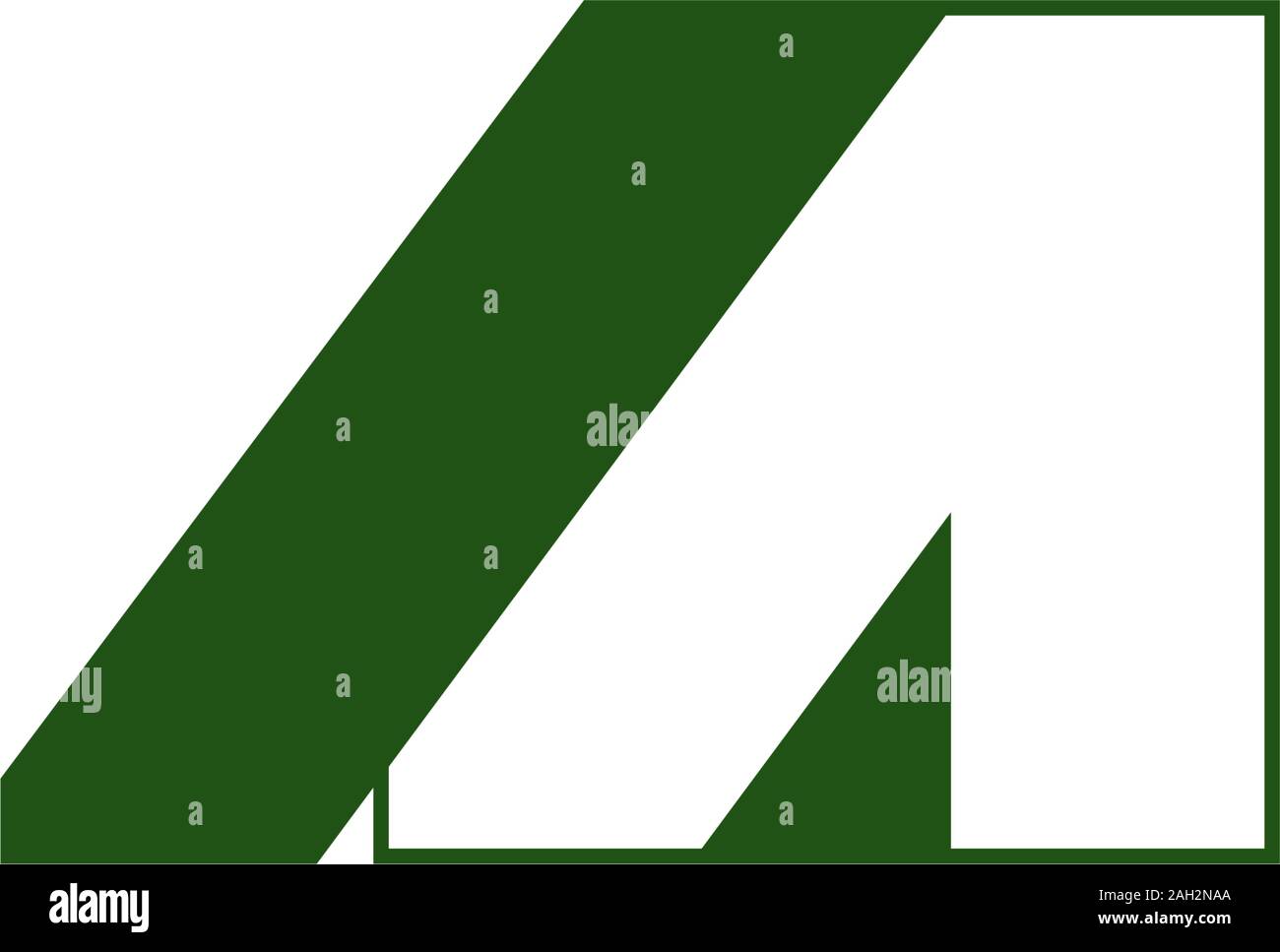 letter A geometric 3d shadow logo vector Stock Vector