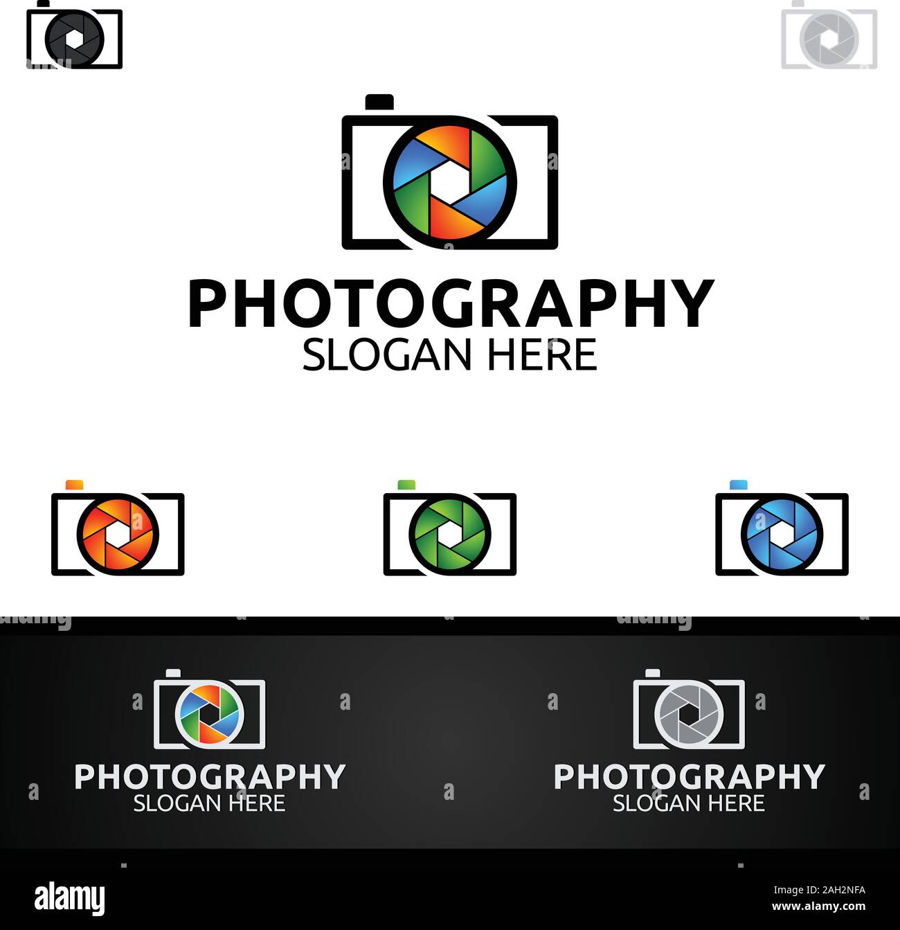 Abstract Camera Photography Logo Icon Vector Design Template Stock ...