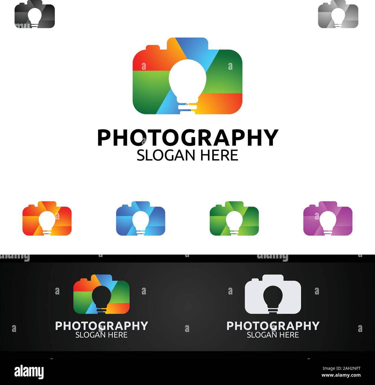Abstract Camera Photography Logo Icon Vector Design Template Stock ...