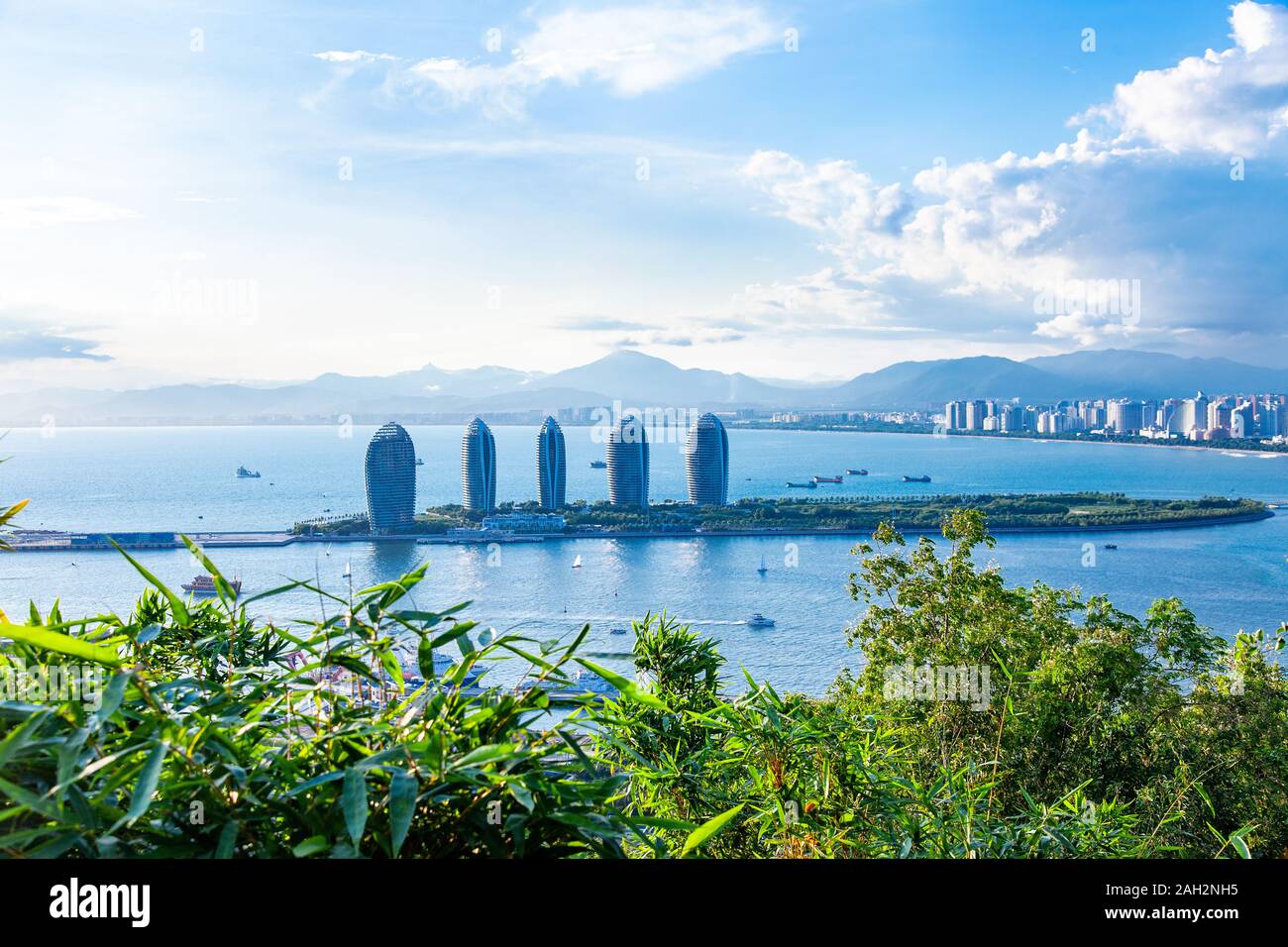 Hainan sanya sanya scenery and the sea and the sea hi-res stock ...