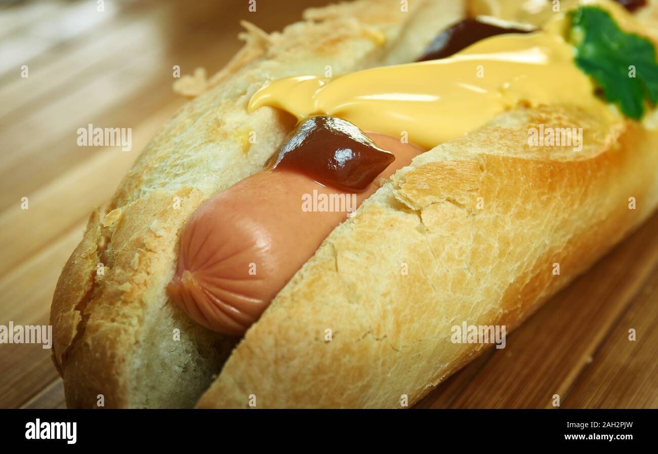 Jumbo Frankfurters, great tasting frankfurters Hot Dogs Stock Photo Alamy