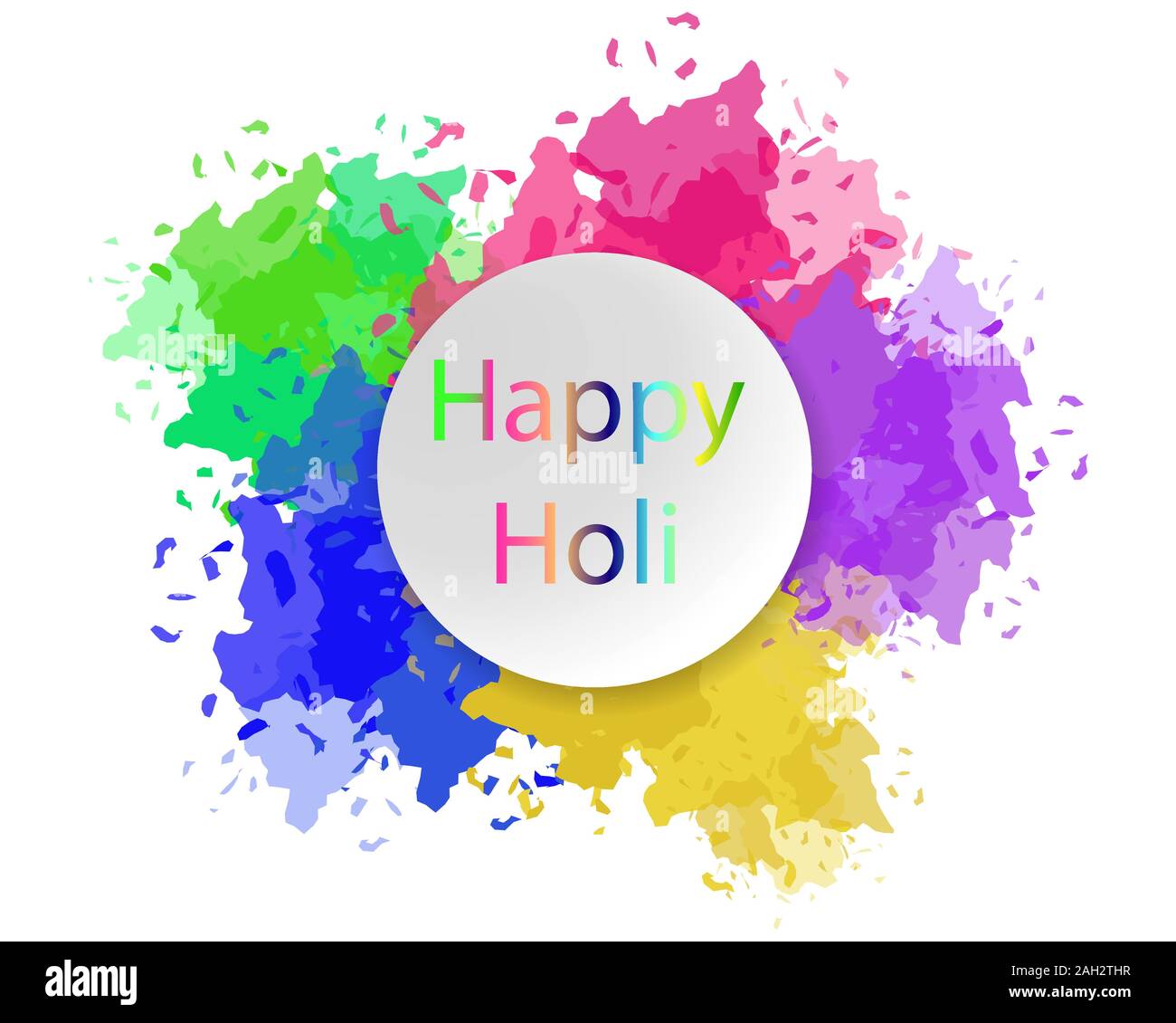 holi wishes card