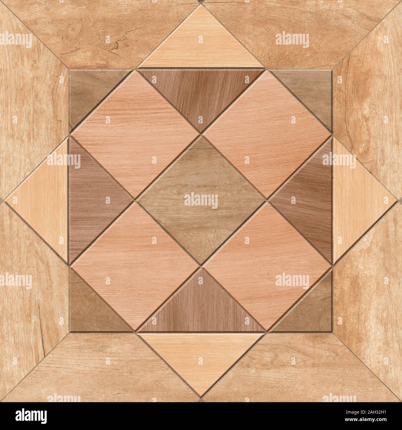 tiles, wooden geometric shapes, wooden floor tile Stock Photo - Alamy