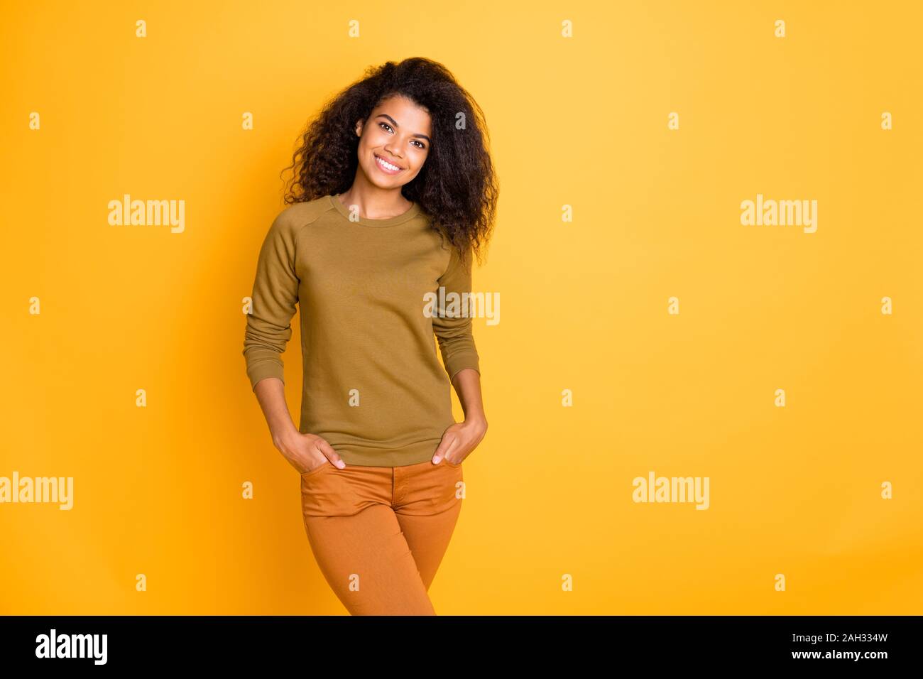 Color Girlfriend Photo of trendy cheerful positive cute nice charming girlfriend holding ...