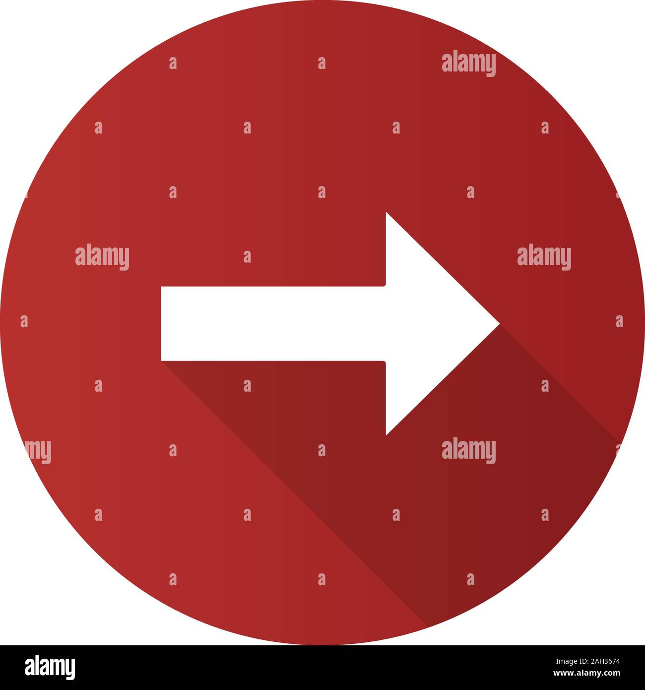 Forward arrow flat design long shadow glyph icon. Next. Right arrow ...