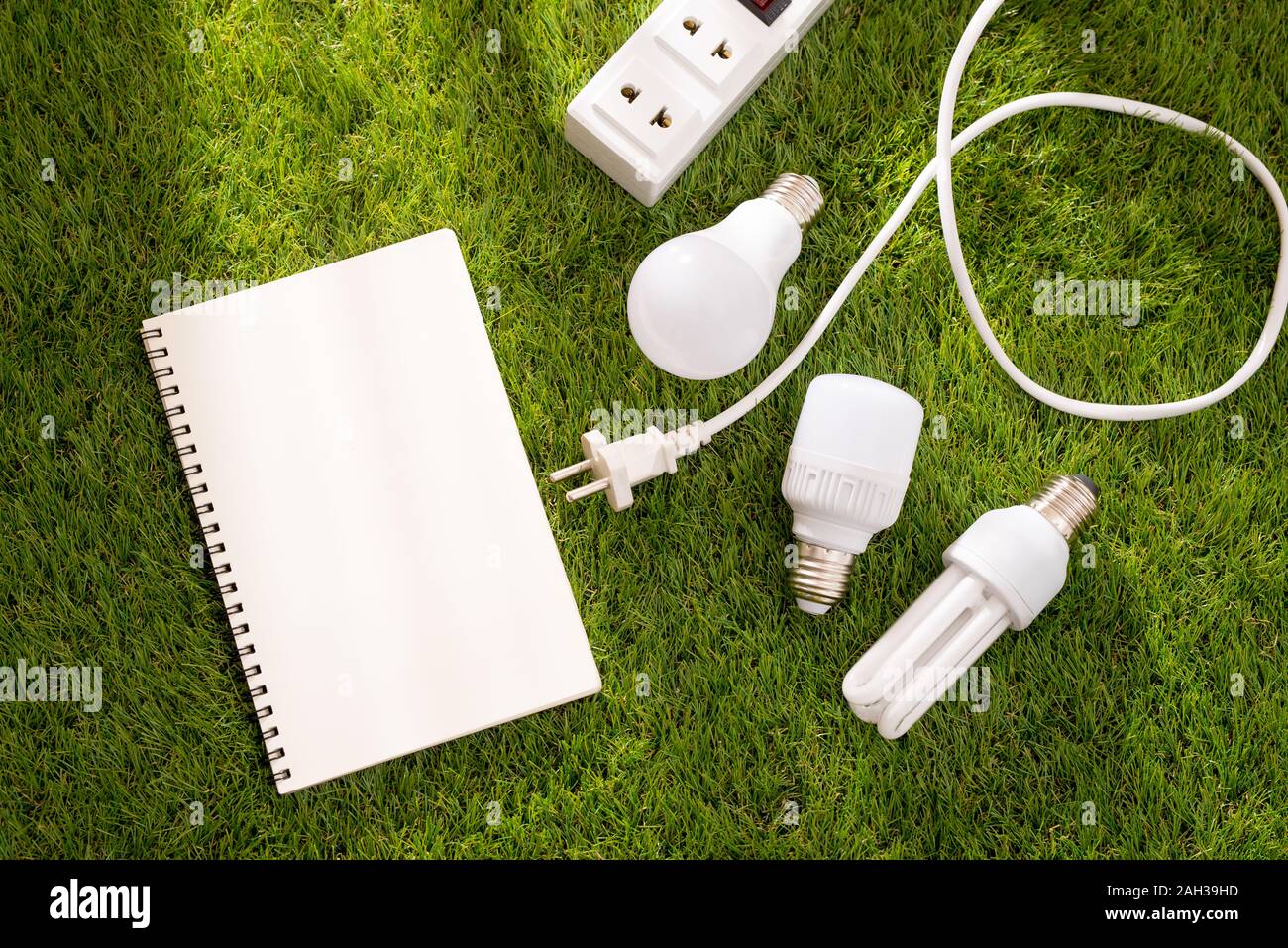 Eco friendly Earth day concept. Saving energy. Stock Photo