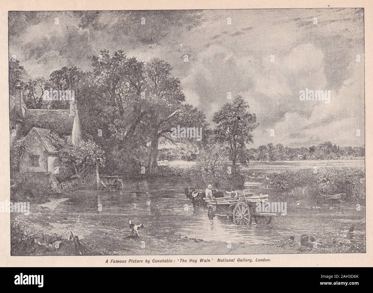 The Hay Wain by Constable Stock Photo