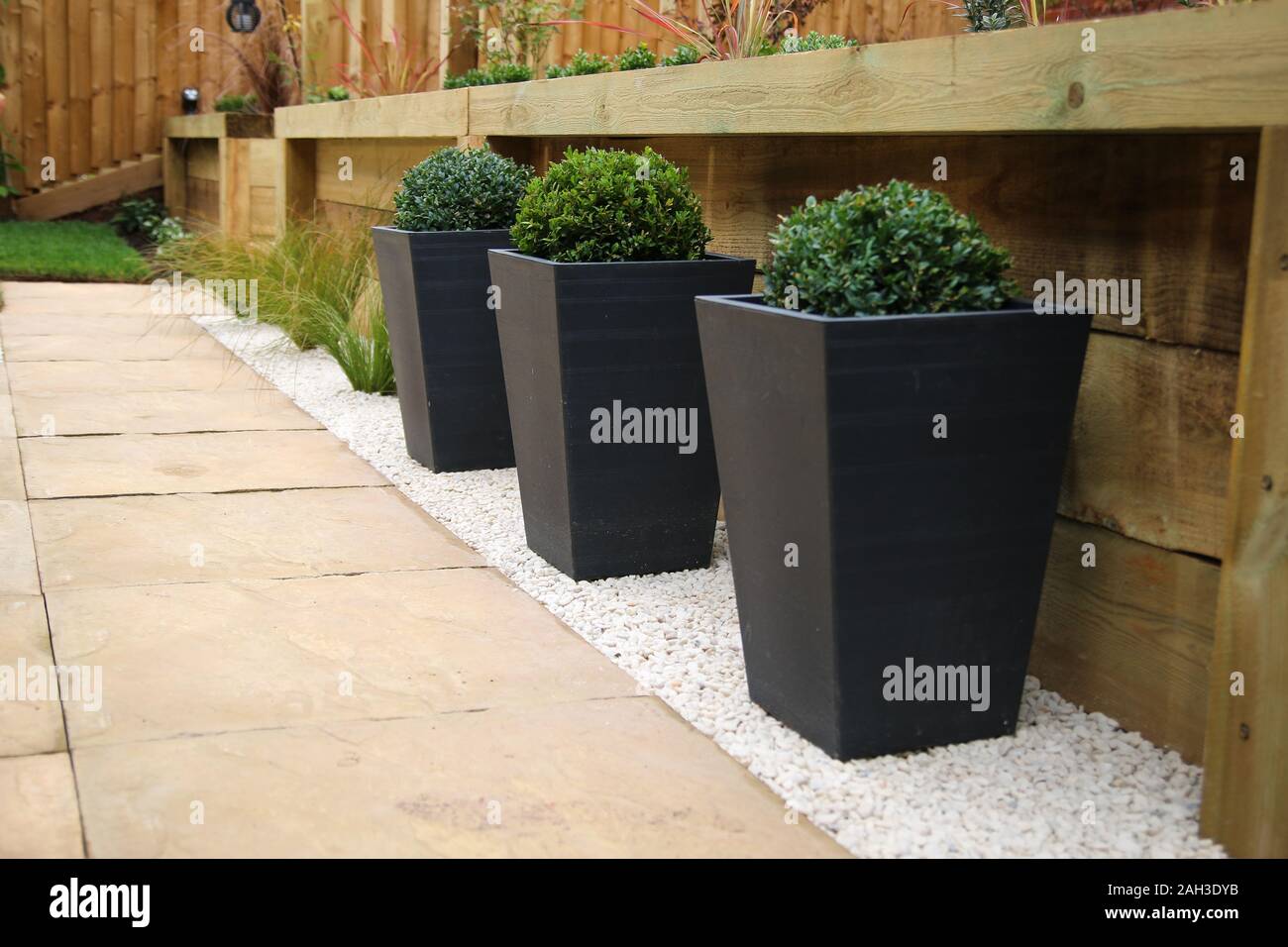 Gravel garden pots hires stock photography and images Alamy