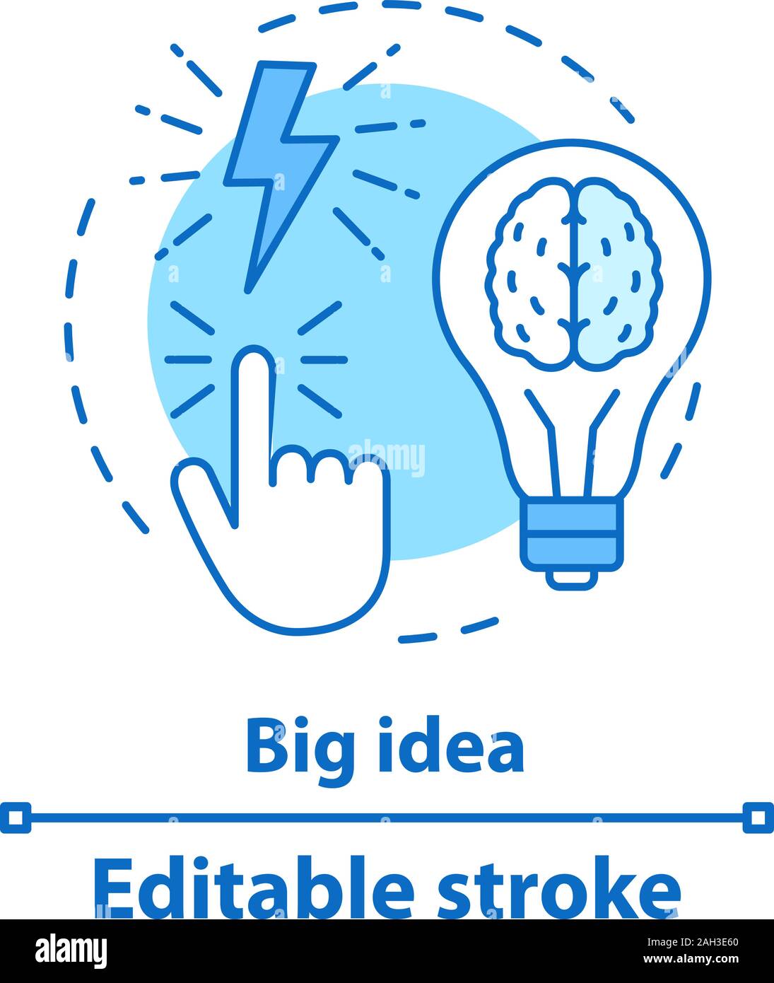 Big idea concept icon. Insight. Creativity. Brainstorm. Imagination ...