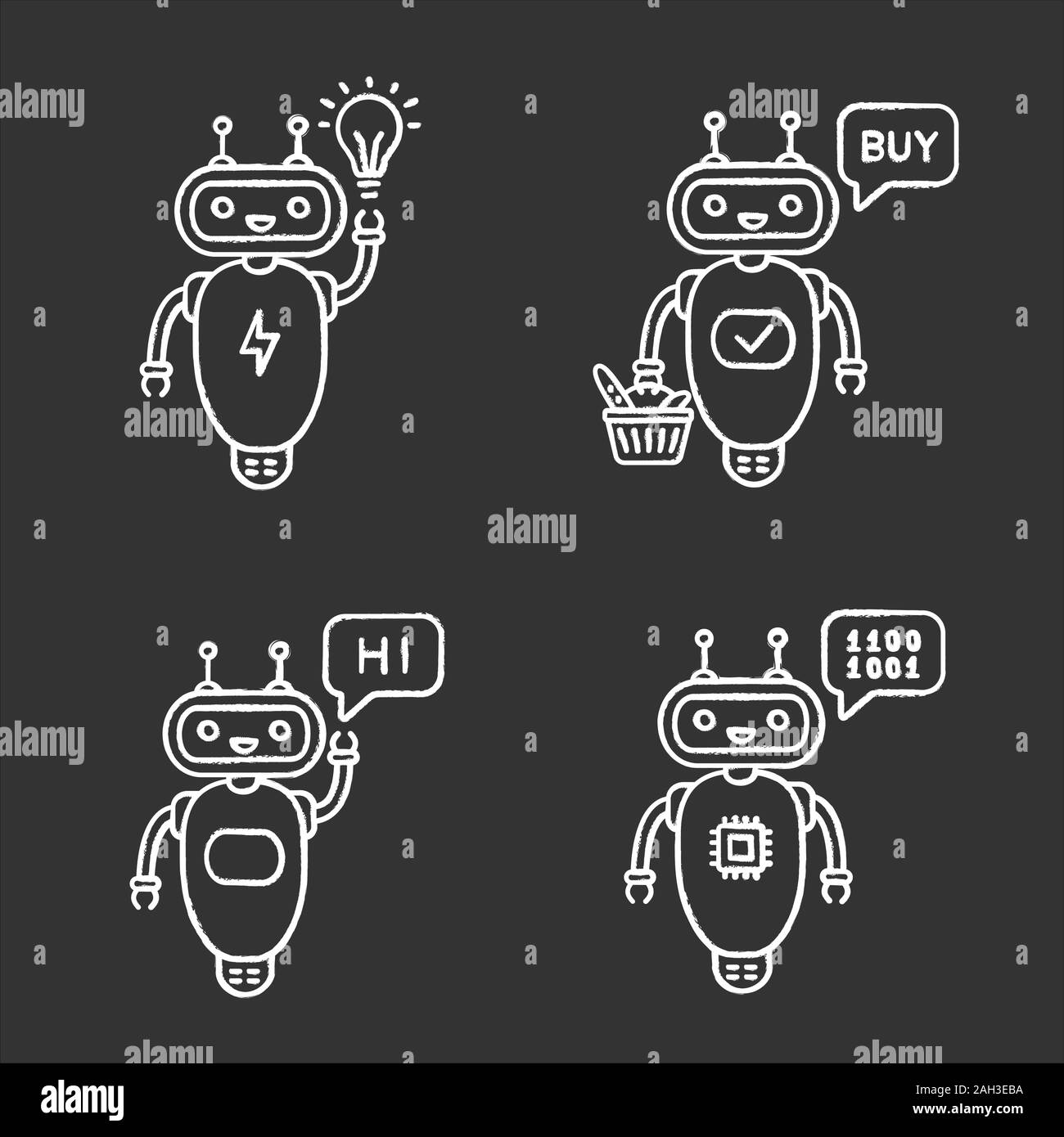 Bots vector vectors Black and White Stock Photos & Images - Alamy