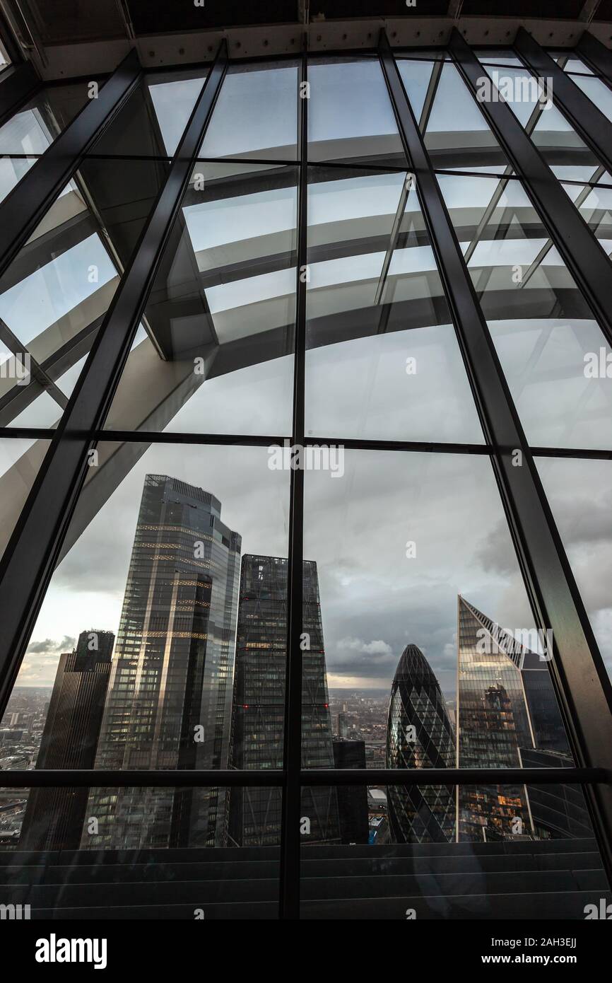 View From Sky Gardens London Stock Photo Alamy