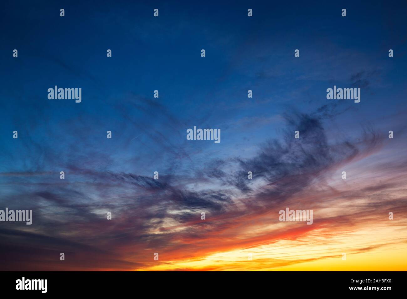 Dramatic sunset sky with stormy clouds nature background Stock Photo ...