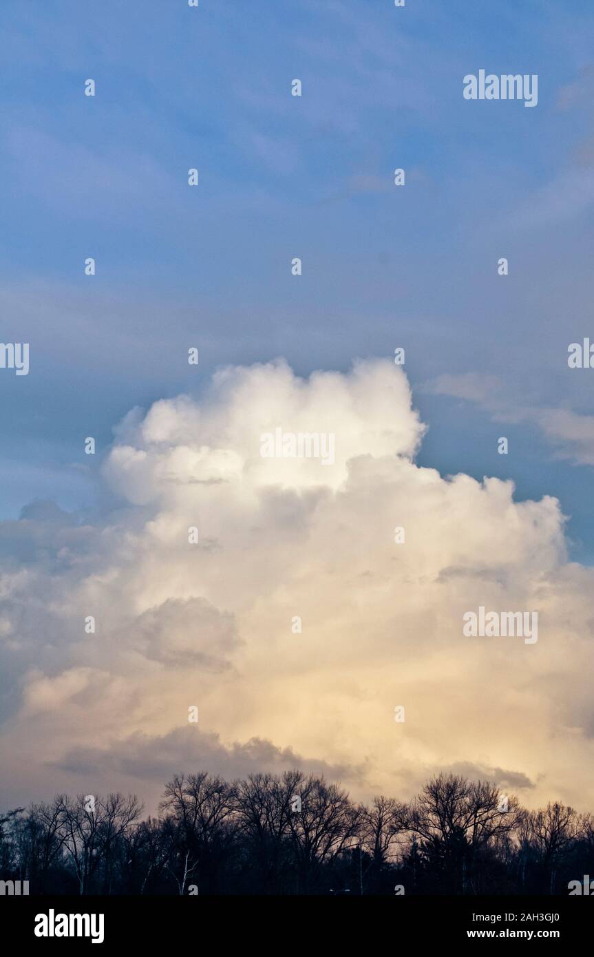 stratocumulus clouds Stock Photo