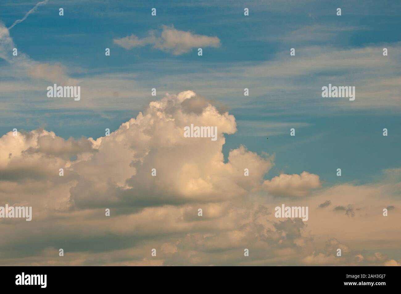 stratocumulus clouds Stock Photo