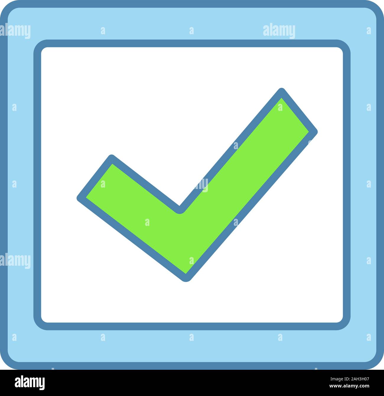 Checkbox Color Icon Check Box Checkmark Voting Verification And Validation Approved 1424