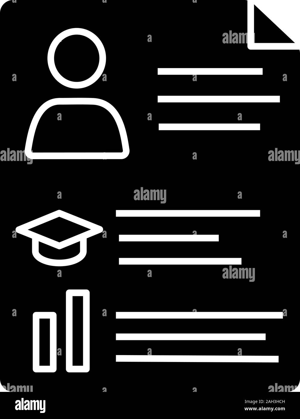 Cv curriculum vitae job interview Black and White Stock Photos & Images ...