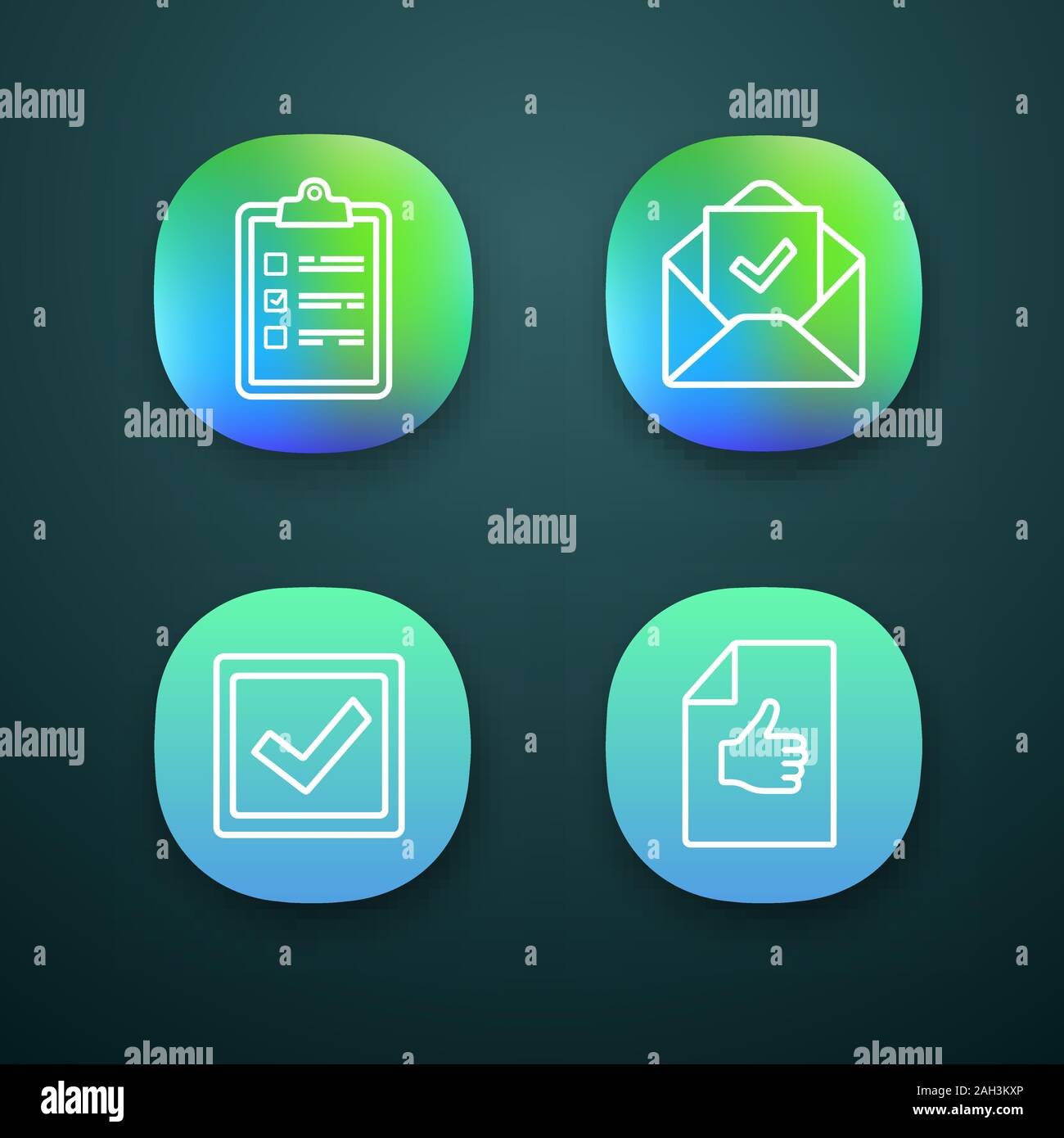 Approve app icons set. Verification and validation. Task planning ...