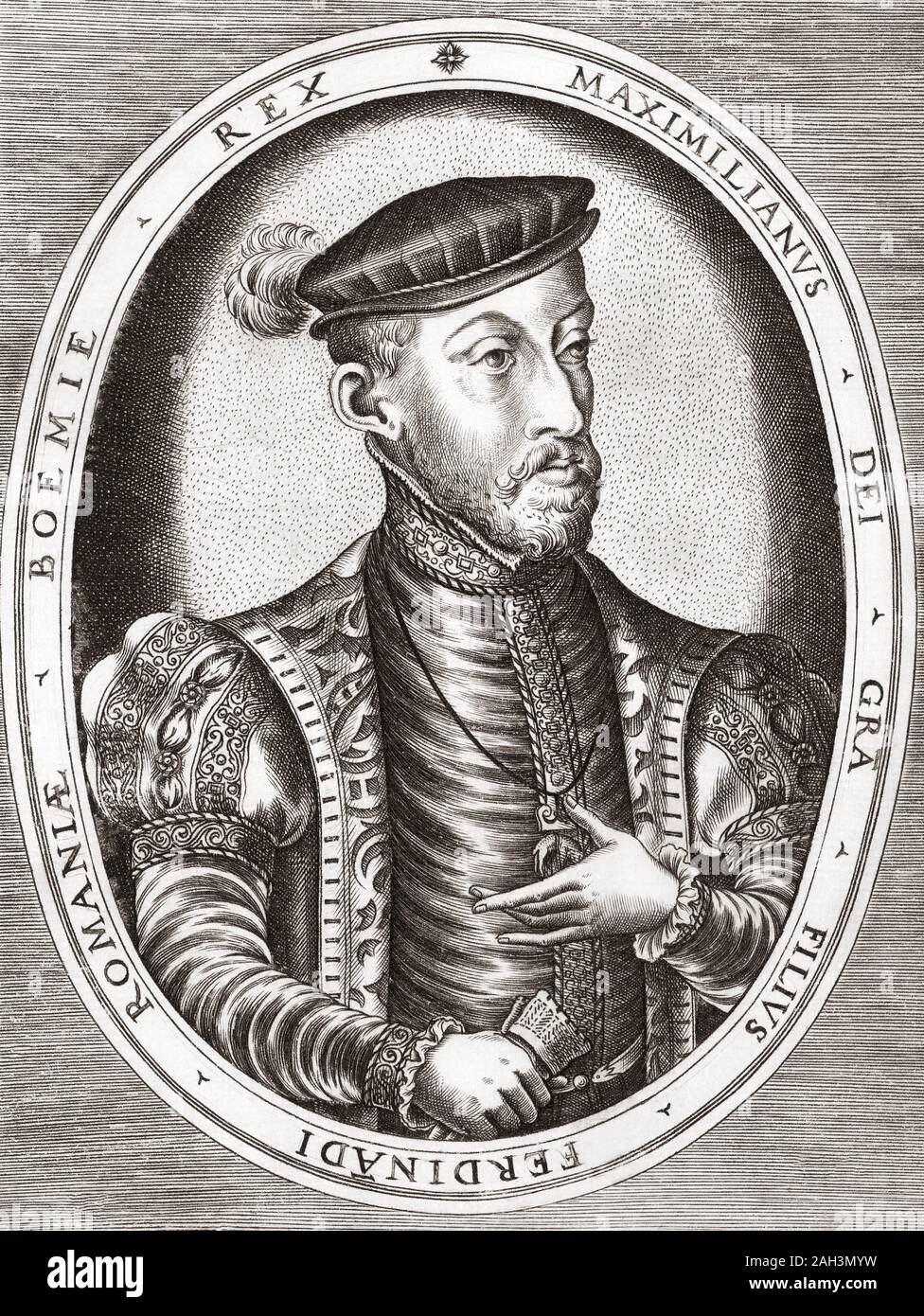 Maximilian II, 1527 – 1576. Holy Roman Emperor. Stock Photo