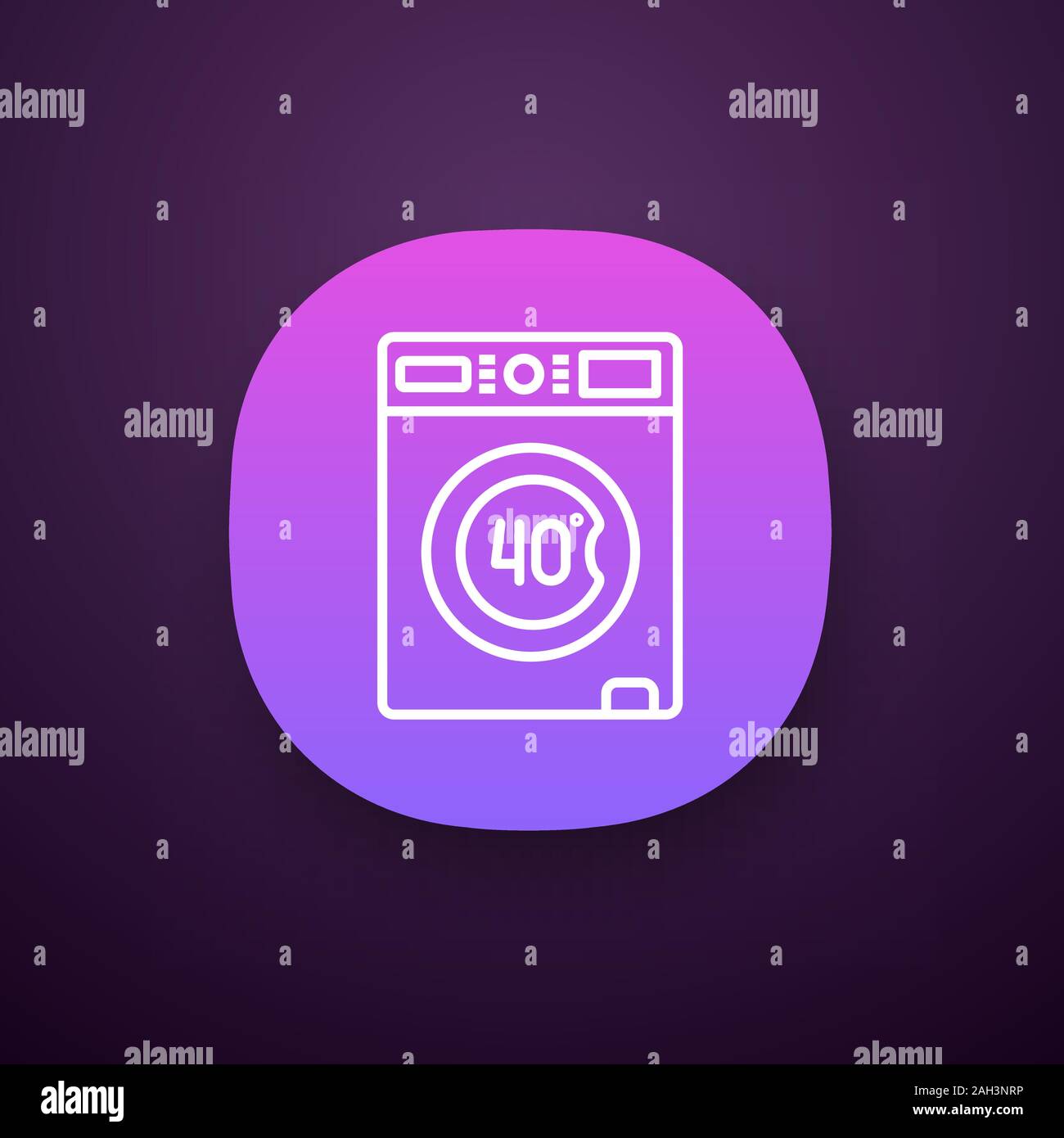Machine washable at 40 degree app icon. Machine wash. Gentle cycle