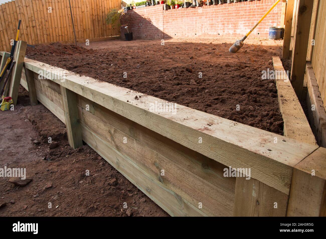 How To Lay Railway Sleepers In Garden Building A Raised Sleeper Bed