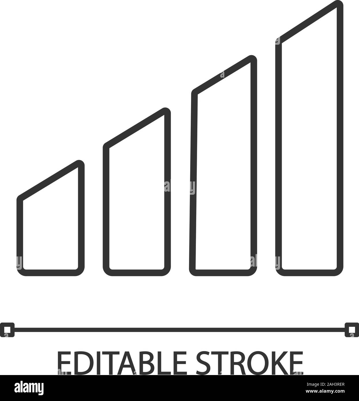 Power level linear icon. Volume control. Thin line illustration