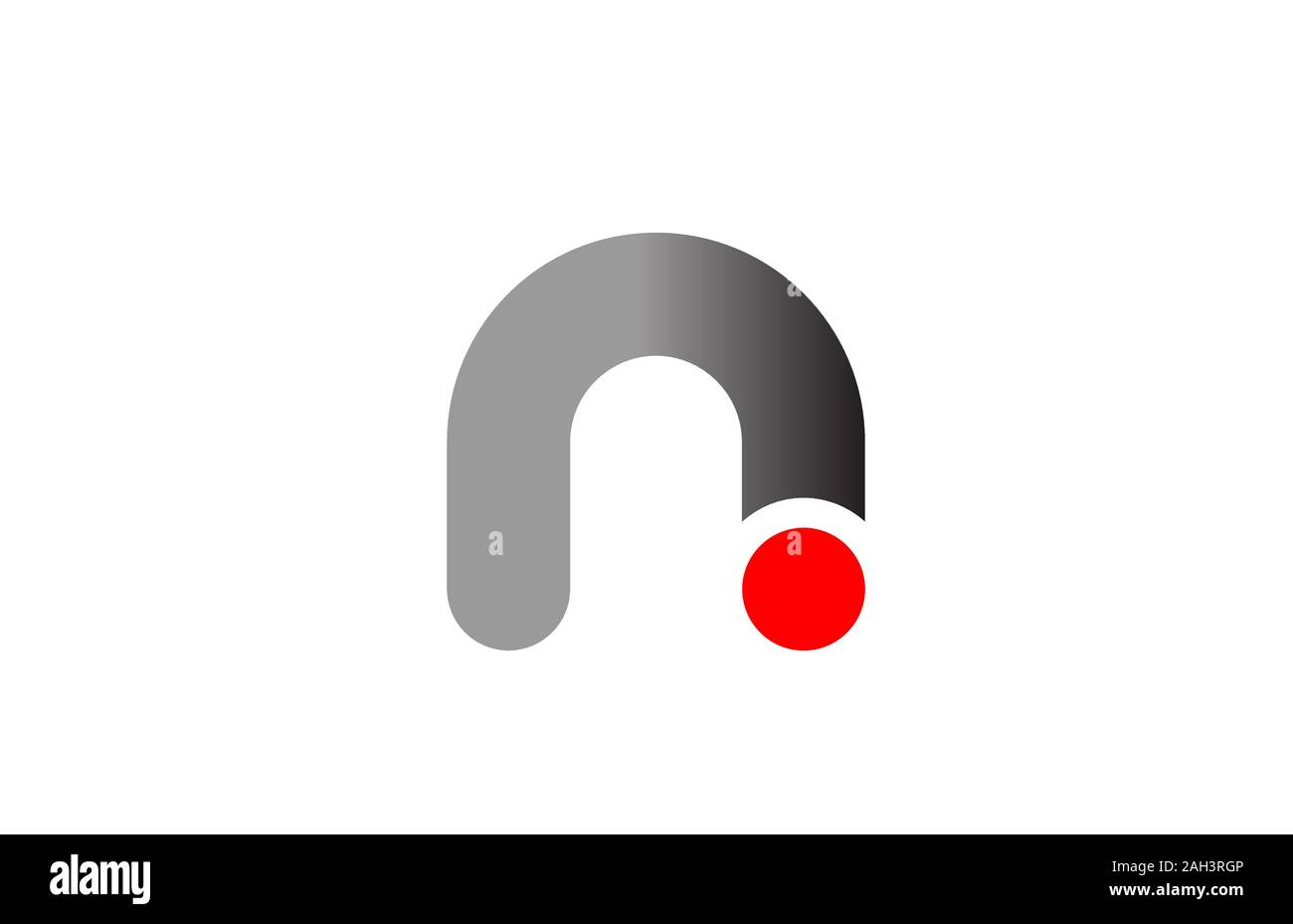 letter A logo alphabet design icon for business grey red. Suitable for ...