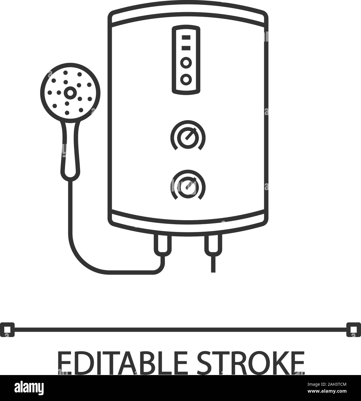 Electric water shower head Stock Vector Images - Alamy